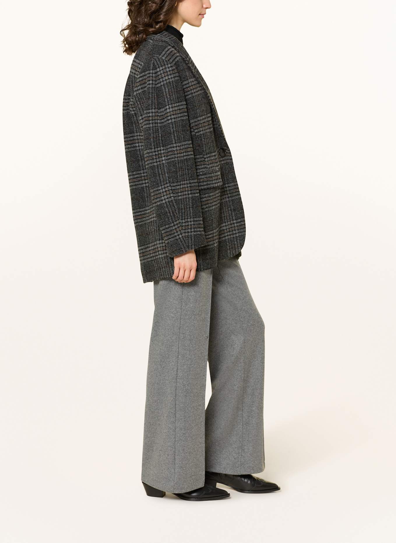 CAMBIO Marlenehose AVA aus Jersey: GRAU