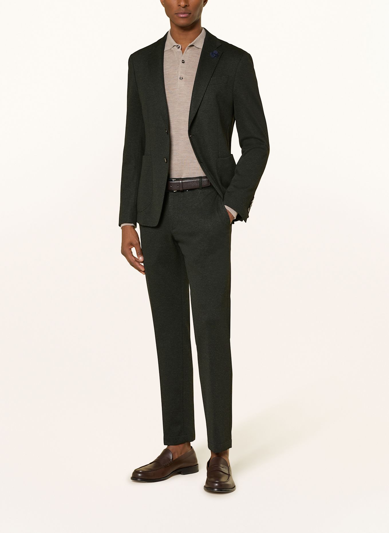 JOOP! Anzughose SAKE im Jogging-Stil Slim Fit: DUNKELGRÜN