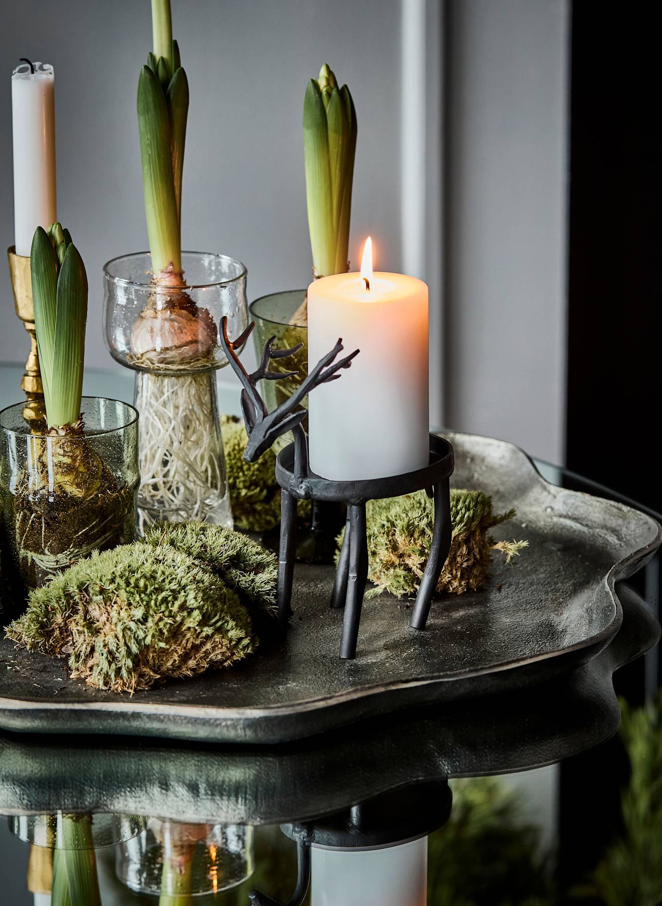 house doctor Kerzenhalter HDDEER: SCHWARZ