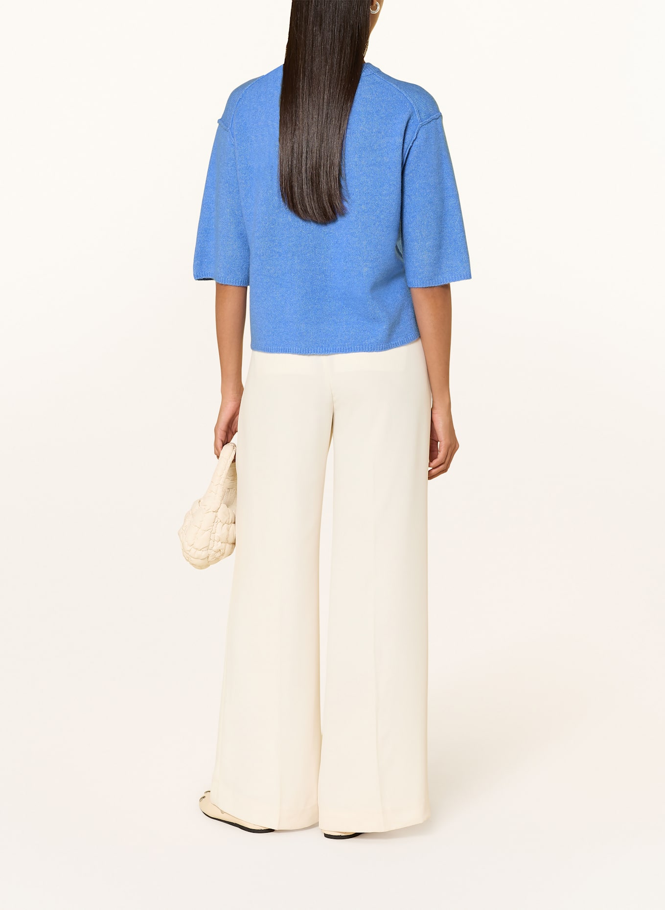 oui Pullover mit 3/4-Arm: BLAU