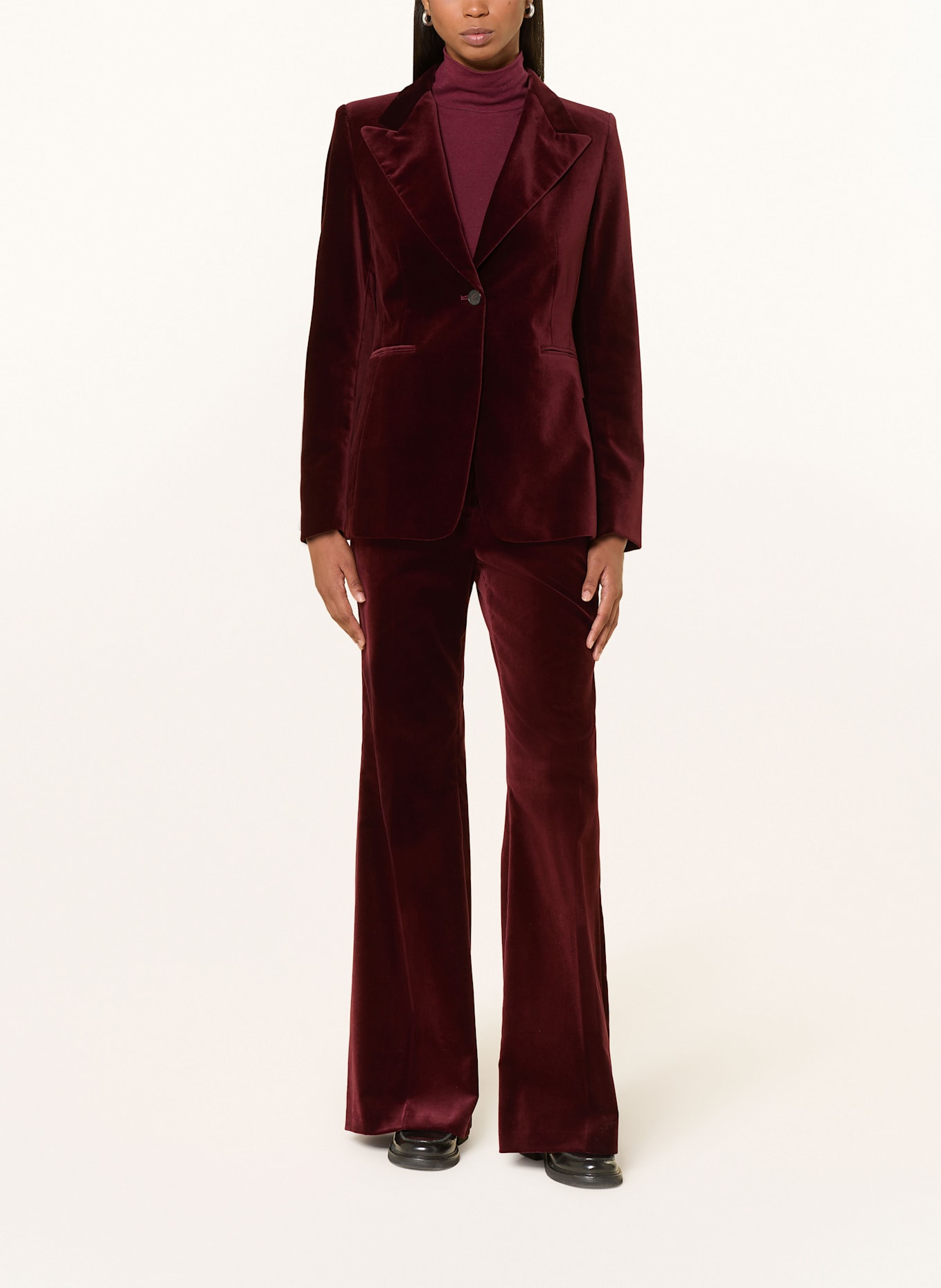 windsor. Samtblazer: DUNKELROT