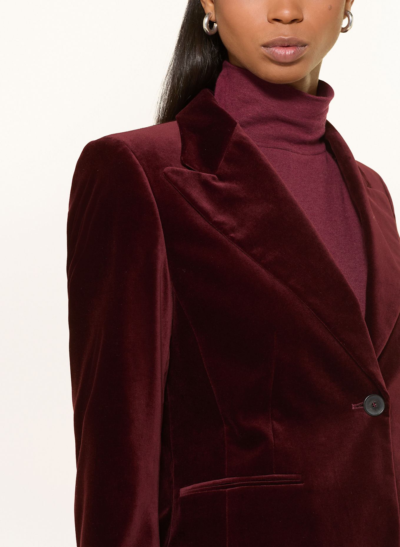 windsor. Samtblazer: DUNKELROT