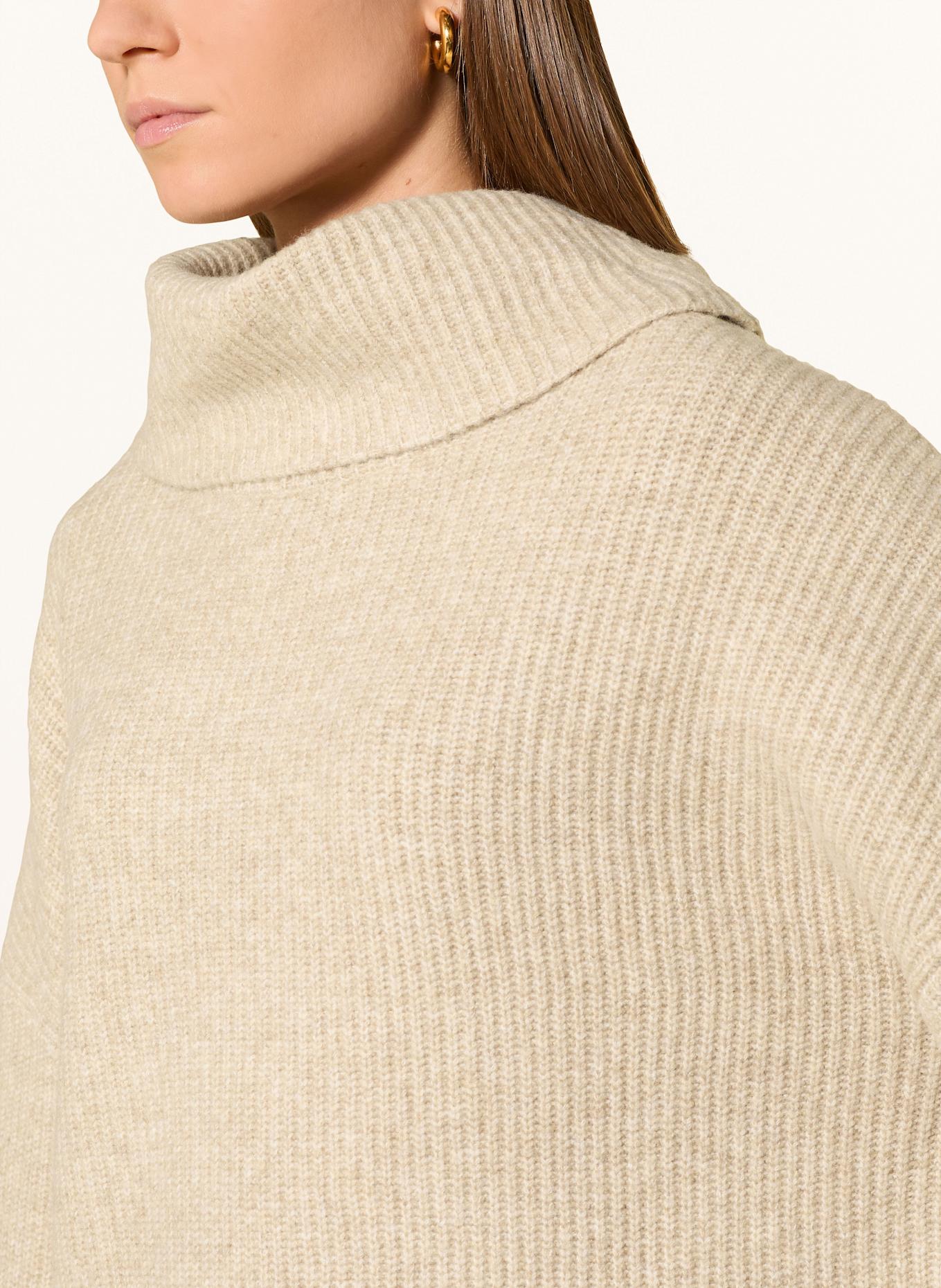 comma Rollkragenpullover: BEIGE