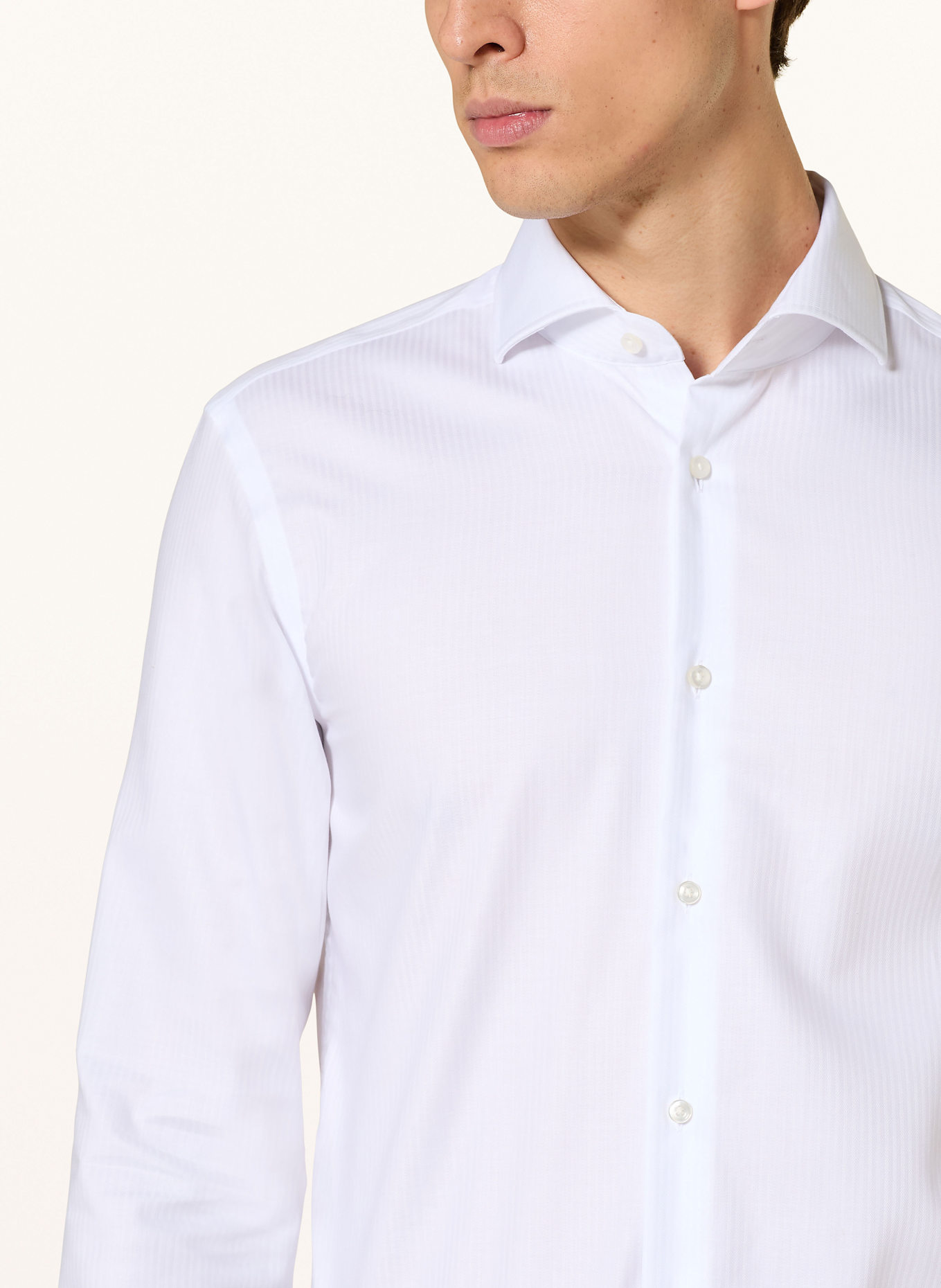 BOSS Hemd HANK Slim Fit: WEISS