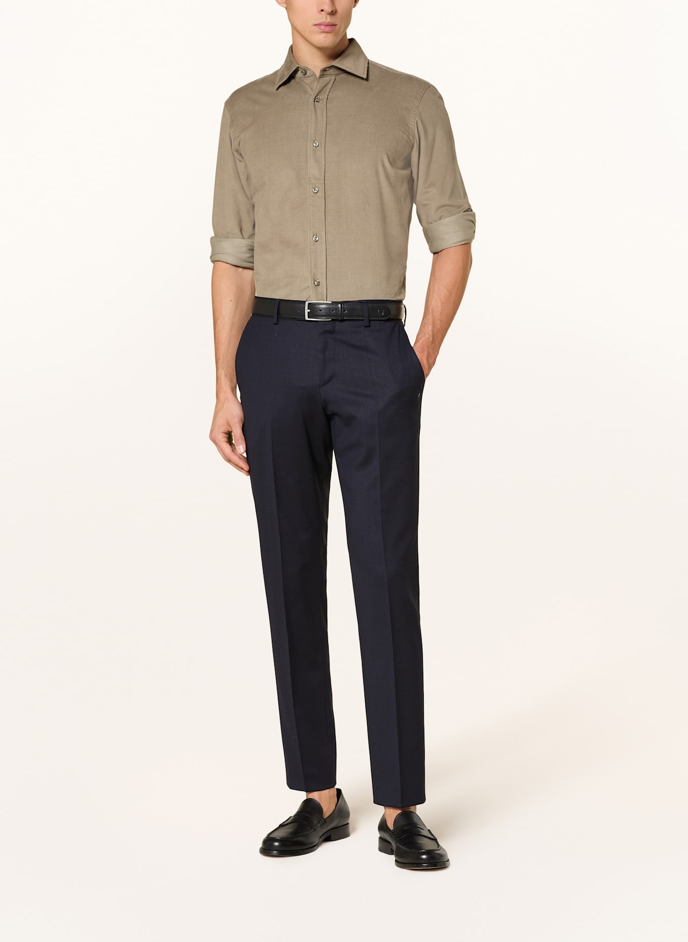 BOSS Cordhemd C-JOE Regular Fit: OLIV