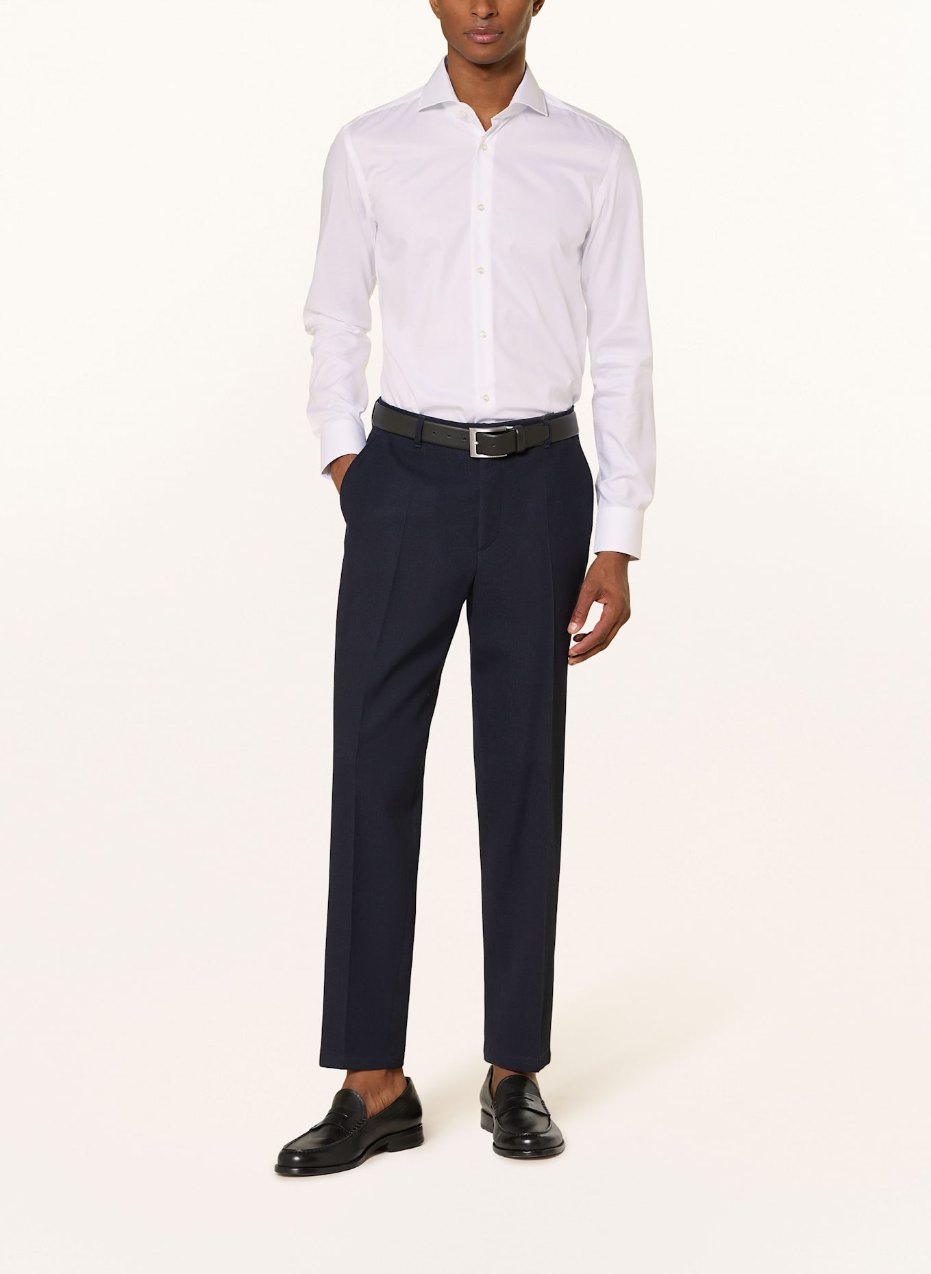 BOSS Hemd H-HANK Slim Fit: WEISS