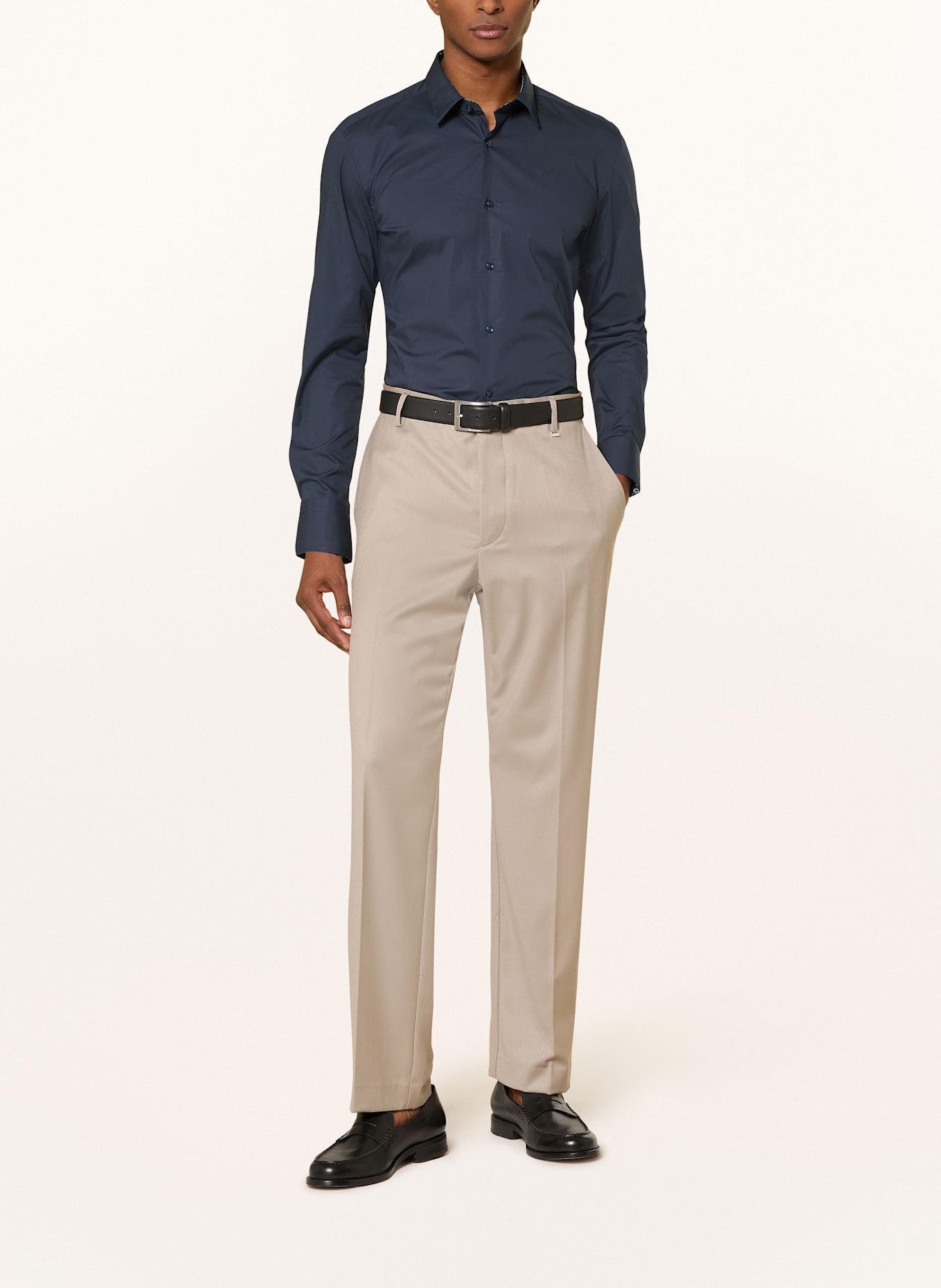 BOSS Hemd HANK Slim Fit: DUNKELBLAU