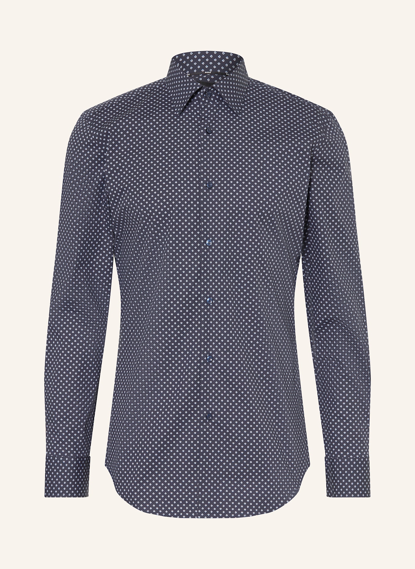 BOSS Hemd HANK Slim Fit: DUNKELBLAU / WEISS / HELLBLAU
