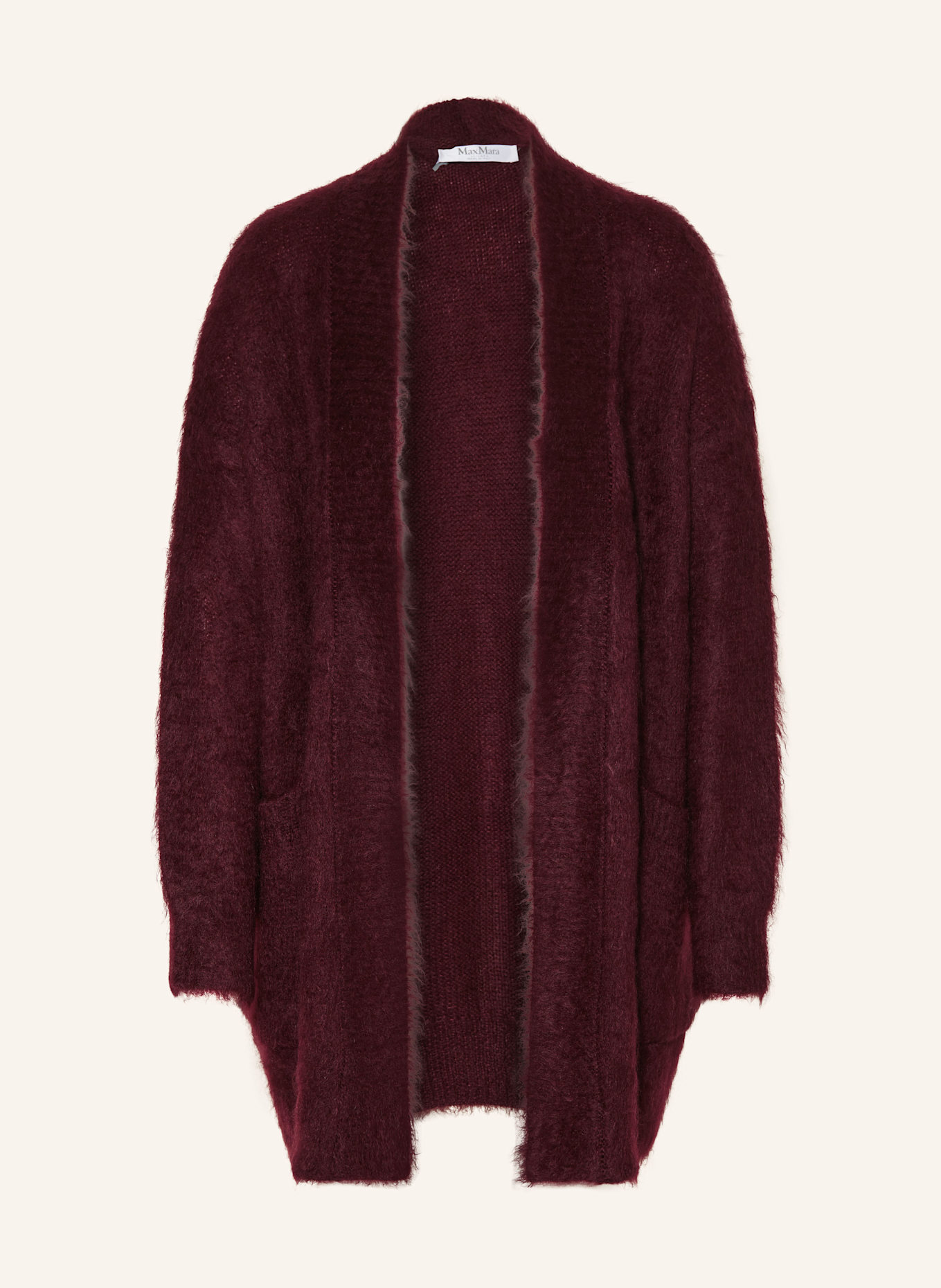 Max Mara Strickjacke AFFETTO1234 mit Mohair: DUNKELROT