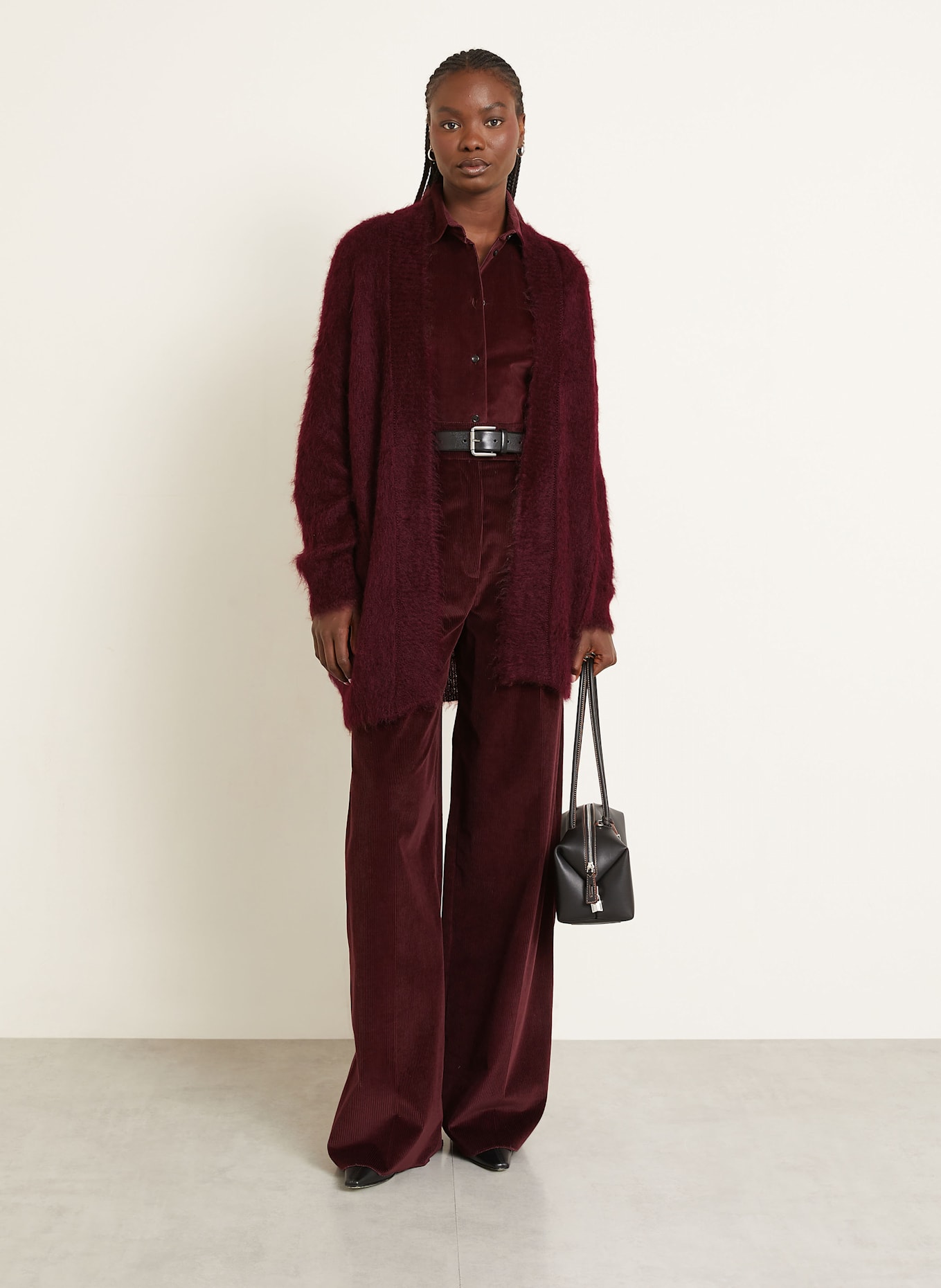 Max Mara Strickjacke AFFETTO1234 mit Mohair: DUNKELROT