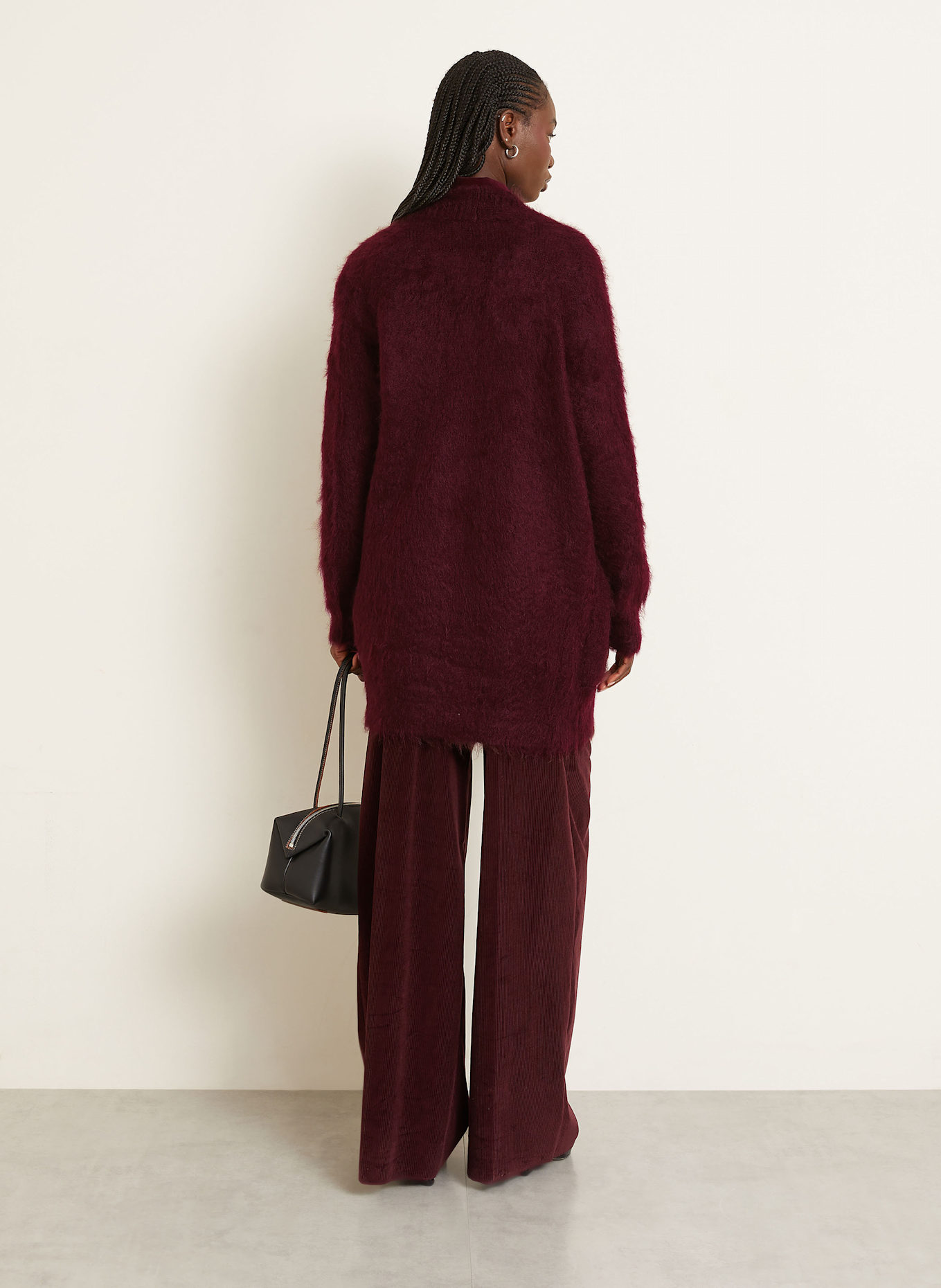 Max Mara Strickjacke AFFETTO1234 mit Mohair: DUNKELROT