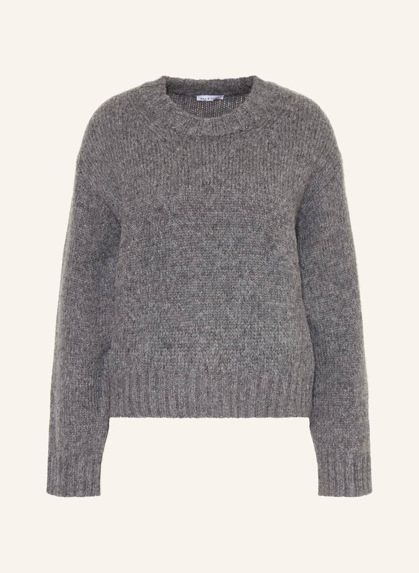MRS & HUGS Pullover aus Alpaka: GRAU