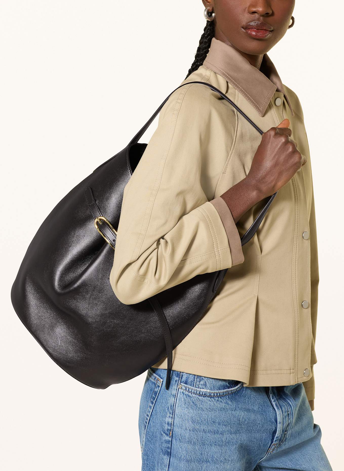 LIFFNER Beuteltasche mit Pouch: SCHWARZ