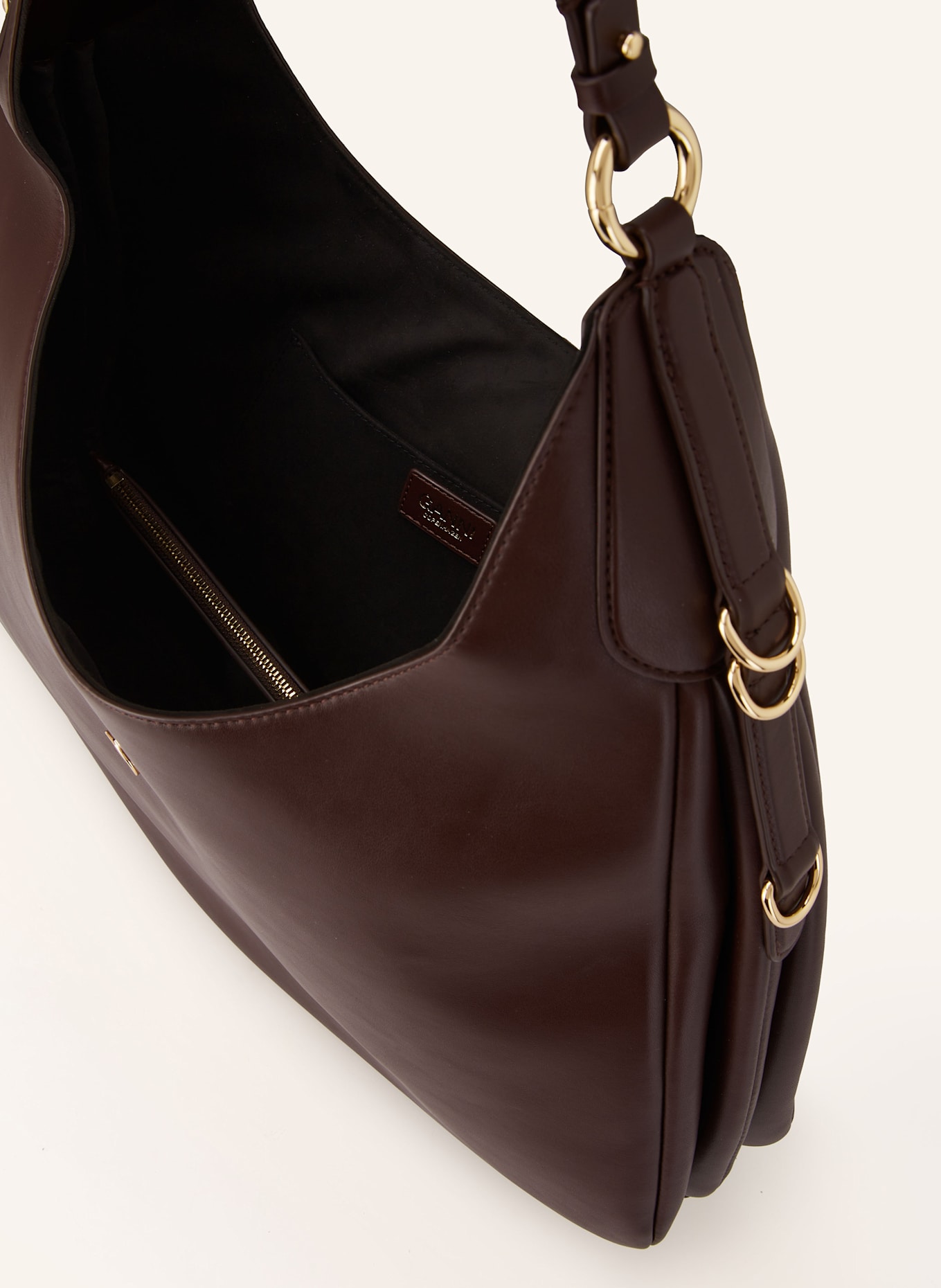 GANNI Torba na ramię z saszetką: BRĄZOWY