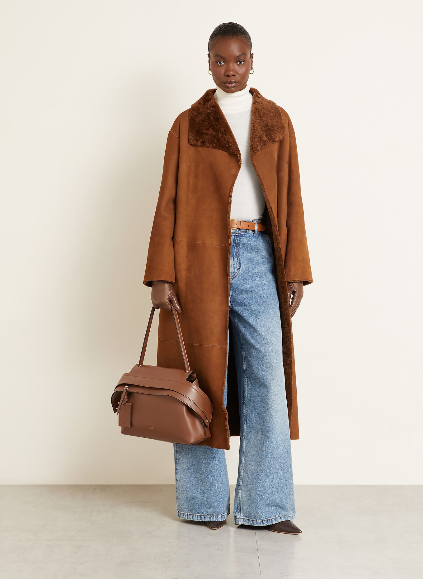 TOD'S Torebka WAVE: BRĄZOWY