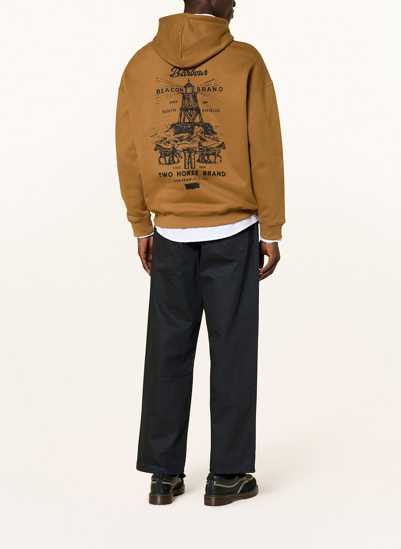 Barbour Hoodie: COGNAC