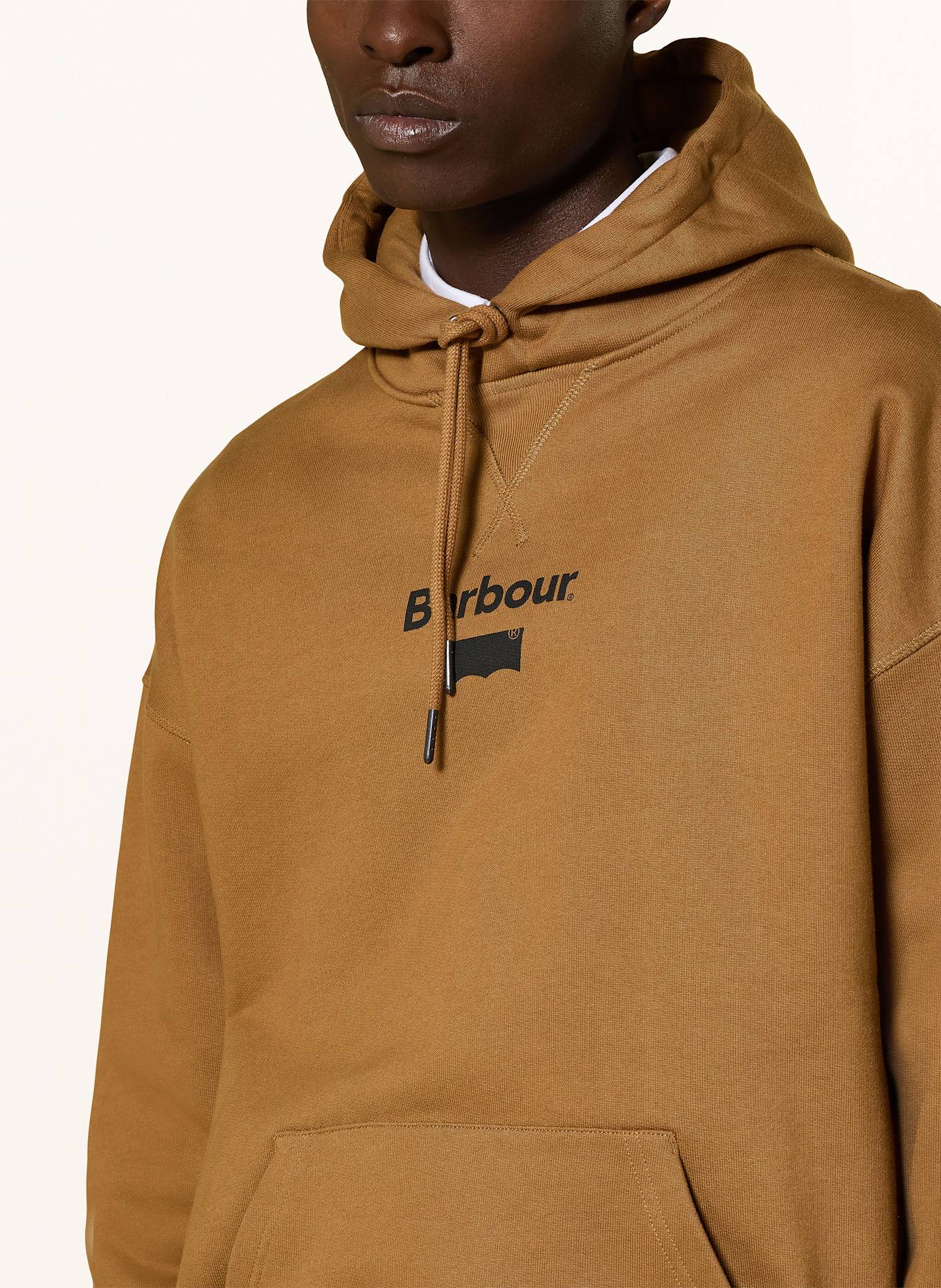 Barbour Hoodie: COGNAC