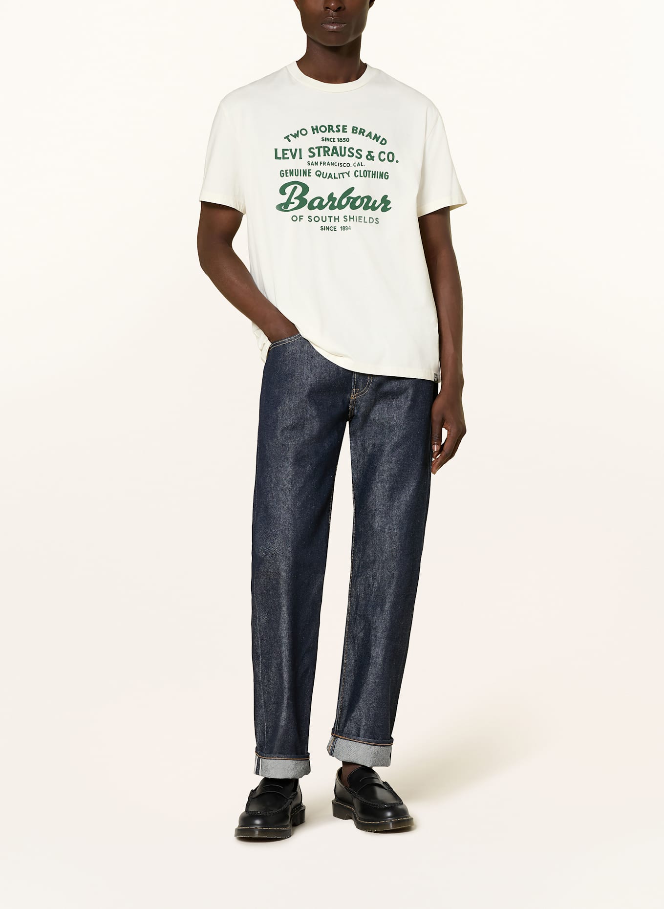 Barbour T-Shirt: ECRU