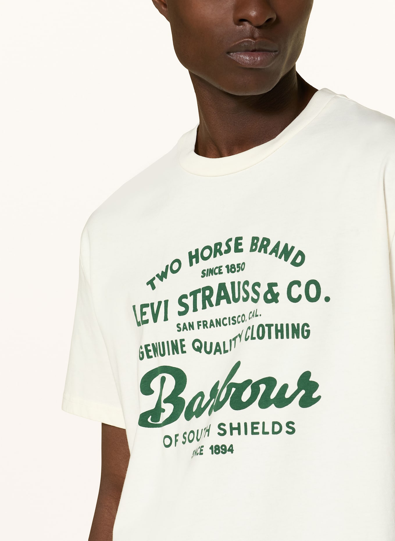 Barbour T-Shirt: ECRU