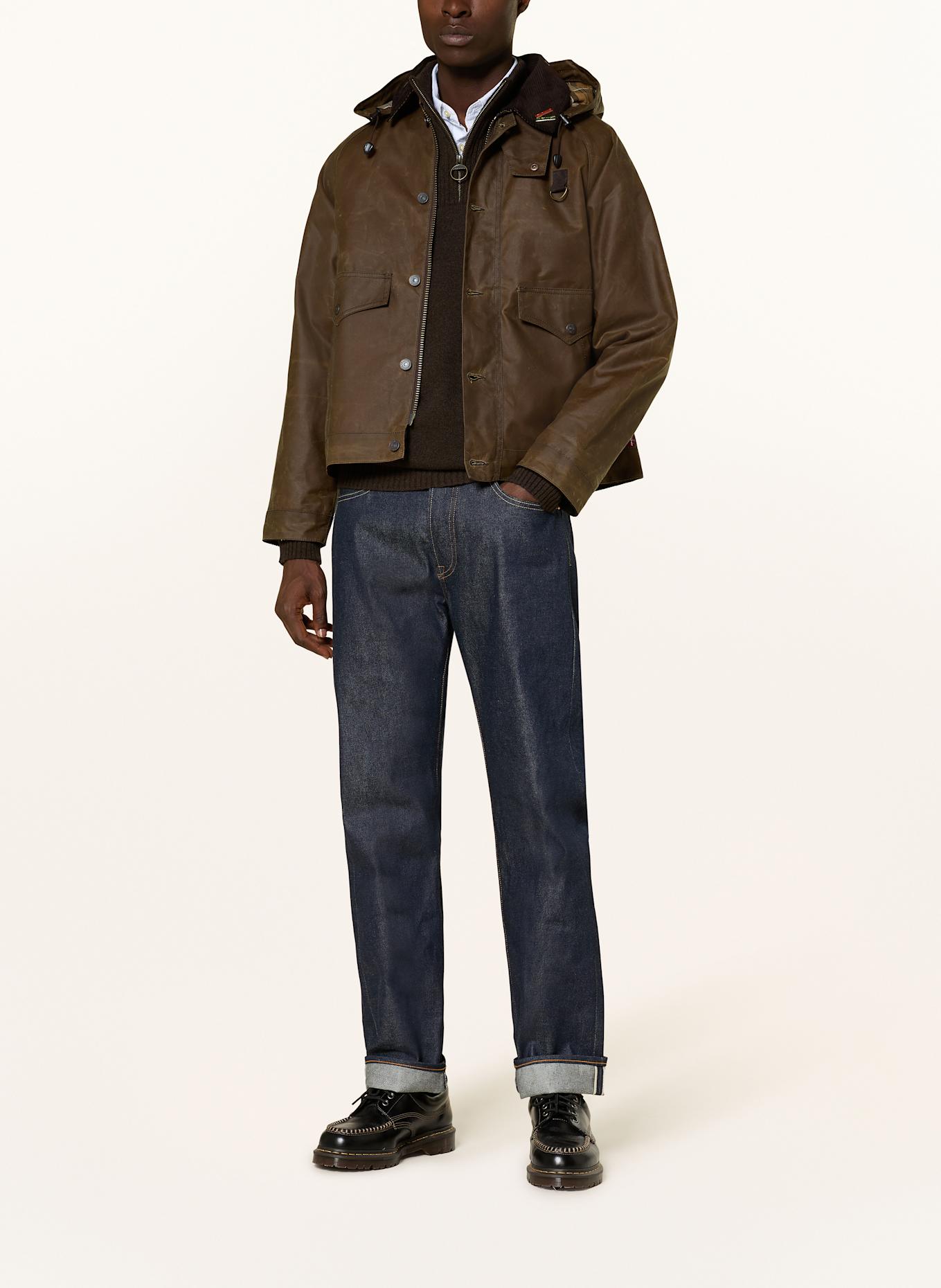 Barbour Fieldjacket SPEY WAX: BRAUN