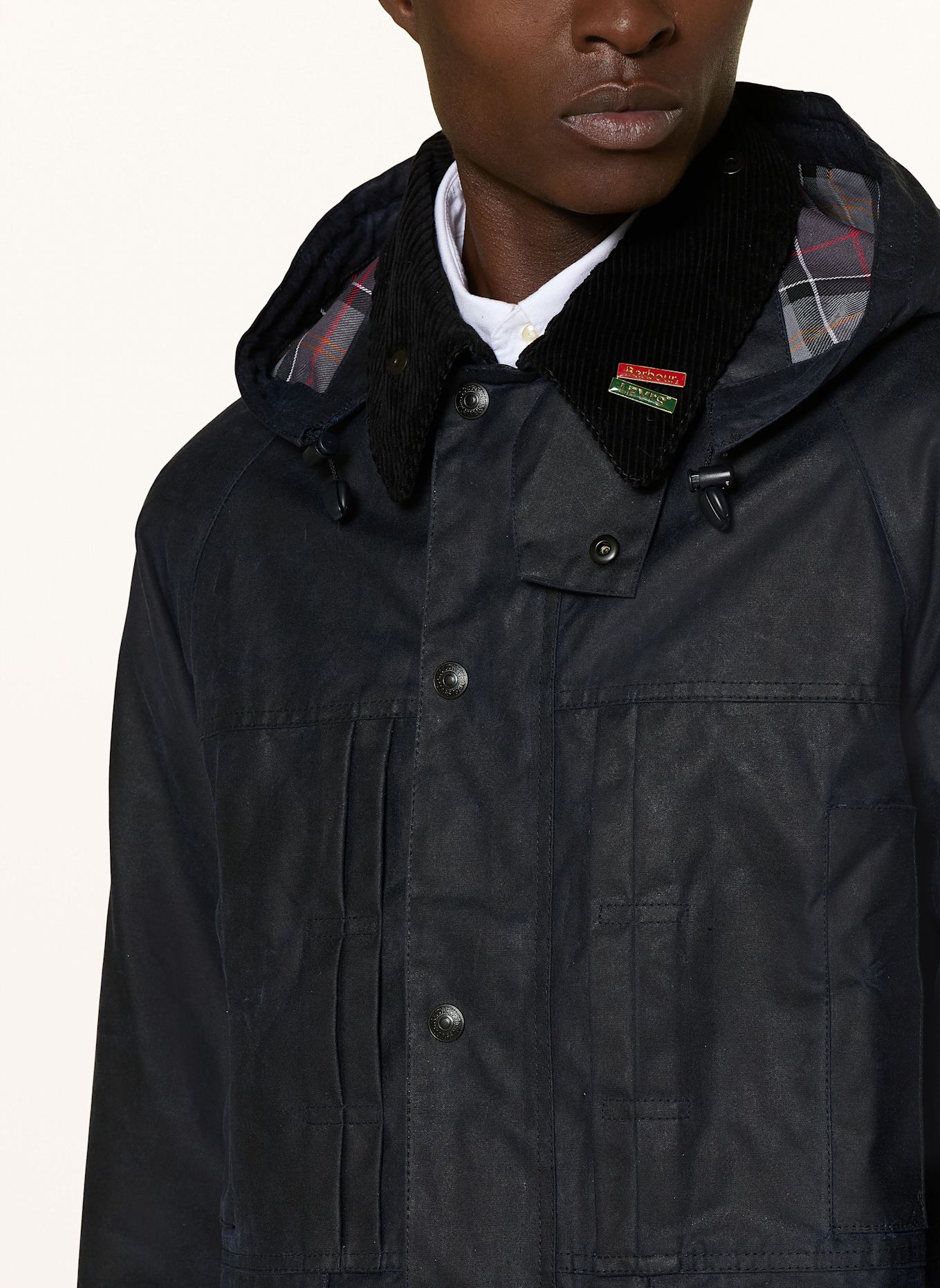 Barbour Fieldjacket OS BEDALE WAX: DUNKELBLAU
