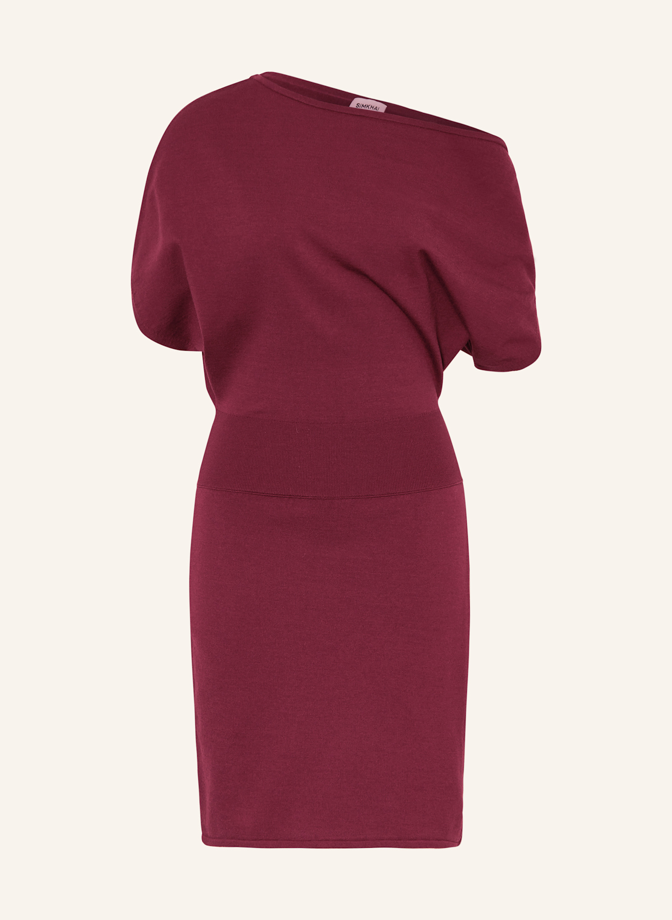 SIMKHAI Strickkleid SHANIA: DUNKELROT
