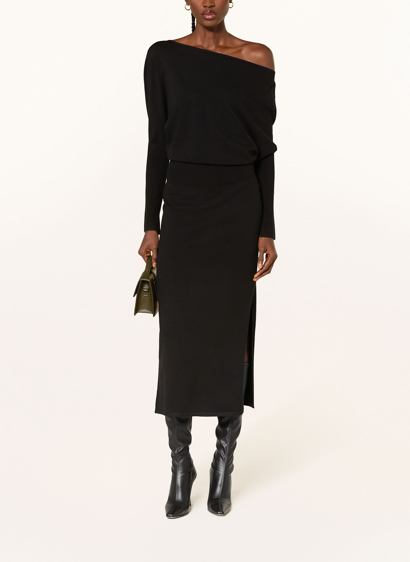 SIMKHAI Strickkleid JANESE: SCHWARZ