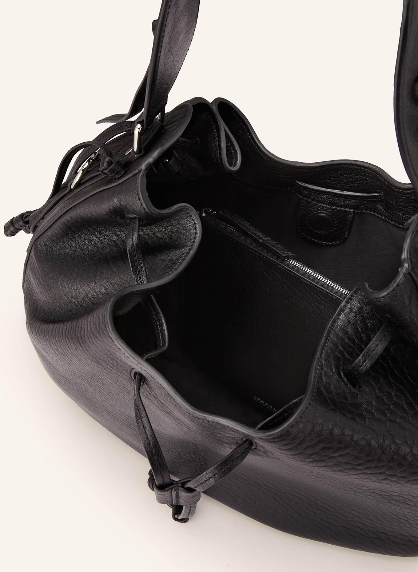 ISABEL MARANT Beuteltasche BOLTON mit Pouch: SCHWARZ