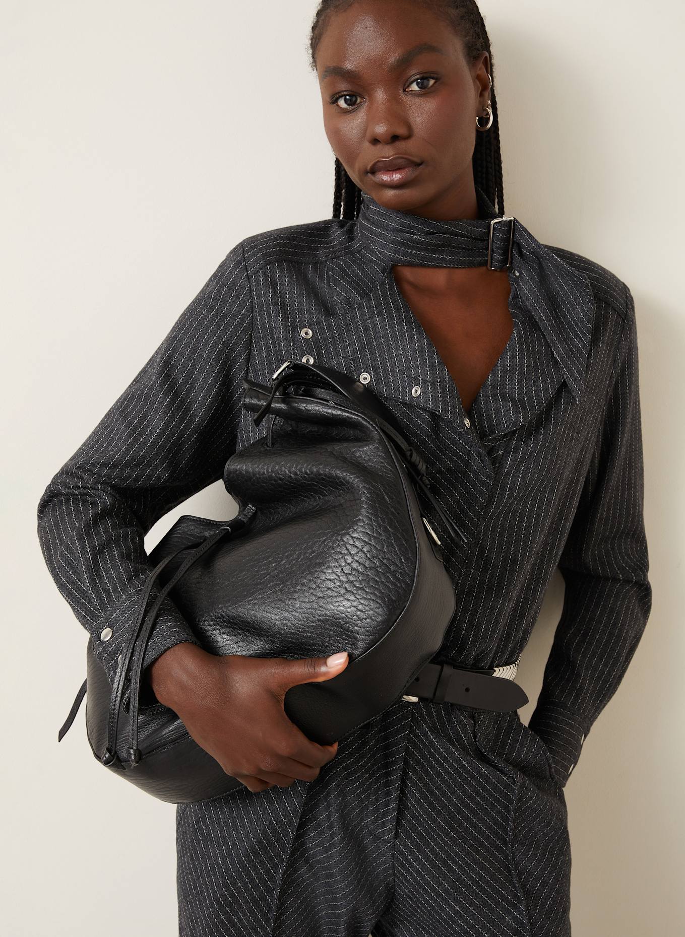 ISABEL MARANT Beuteltasche BOLTON mit Pouch: SCHWARZ