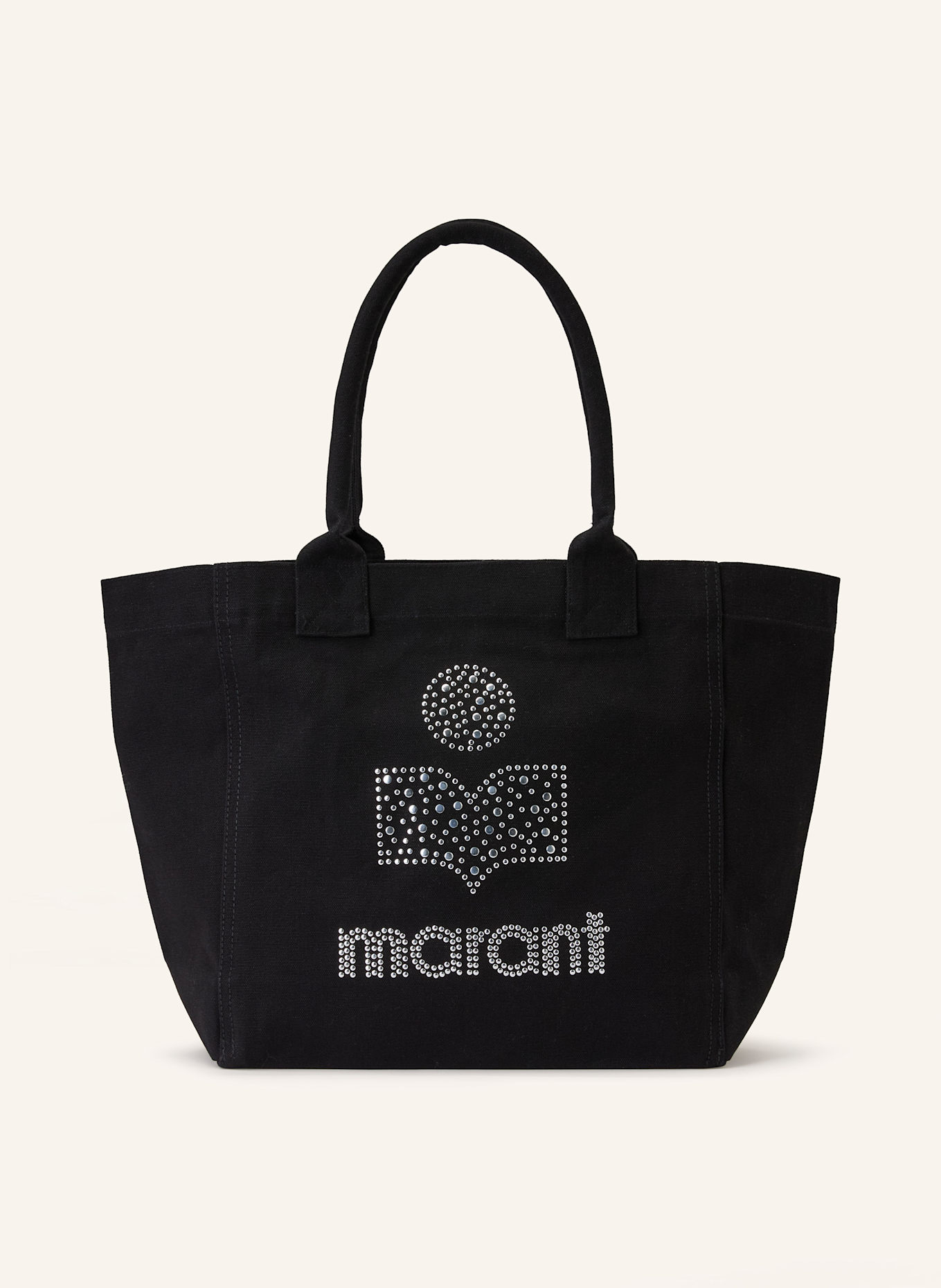 ISABEL MARANT Torba shopper YENKY z ćwiekami: CZARNY