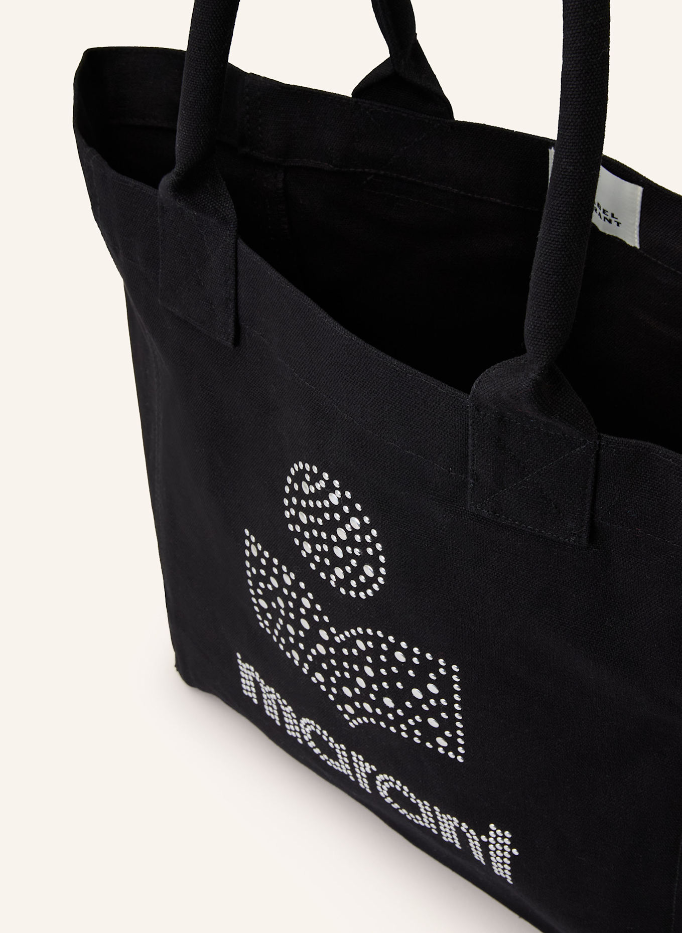 ISABEL MARANT Torba shopper YENKY z ćwiekami: CZARNY