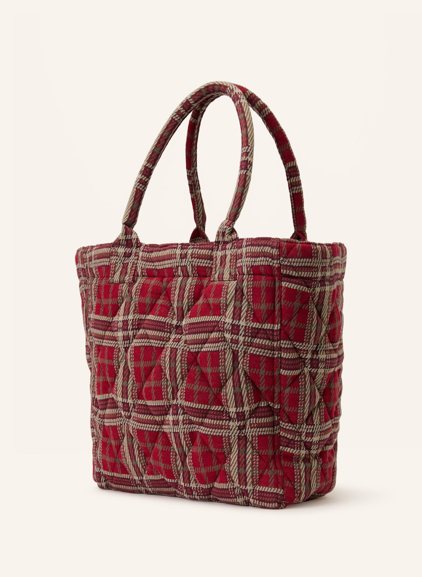 ISABEL MARANT Torba shopper: CZERWONY / BEŻOWY / OLIWKOWY