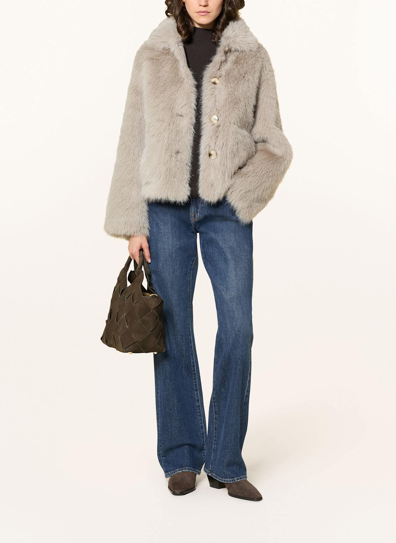 ViaMailBag BENNY MADRAS handbag: KHAKI