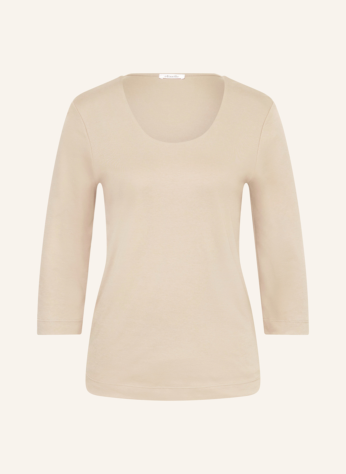 efixelle Koszulka z rękawem 3/4: BEŻOWY