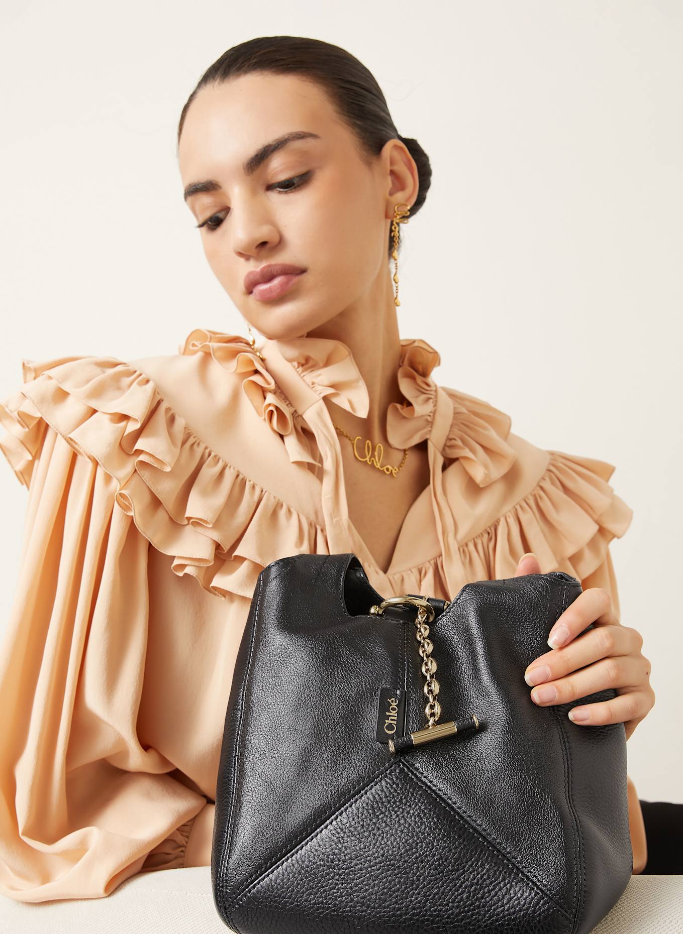 Chloé Torba worek CHLOÉ BALLOON: BLACK