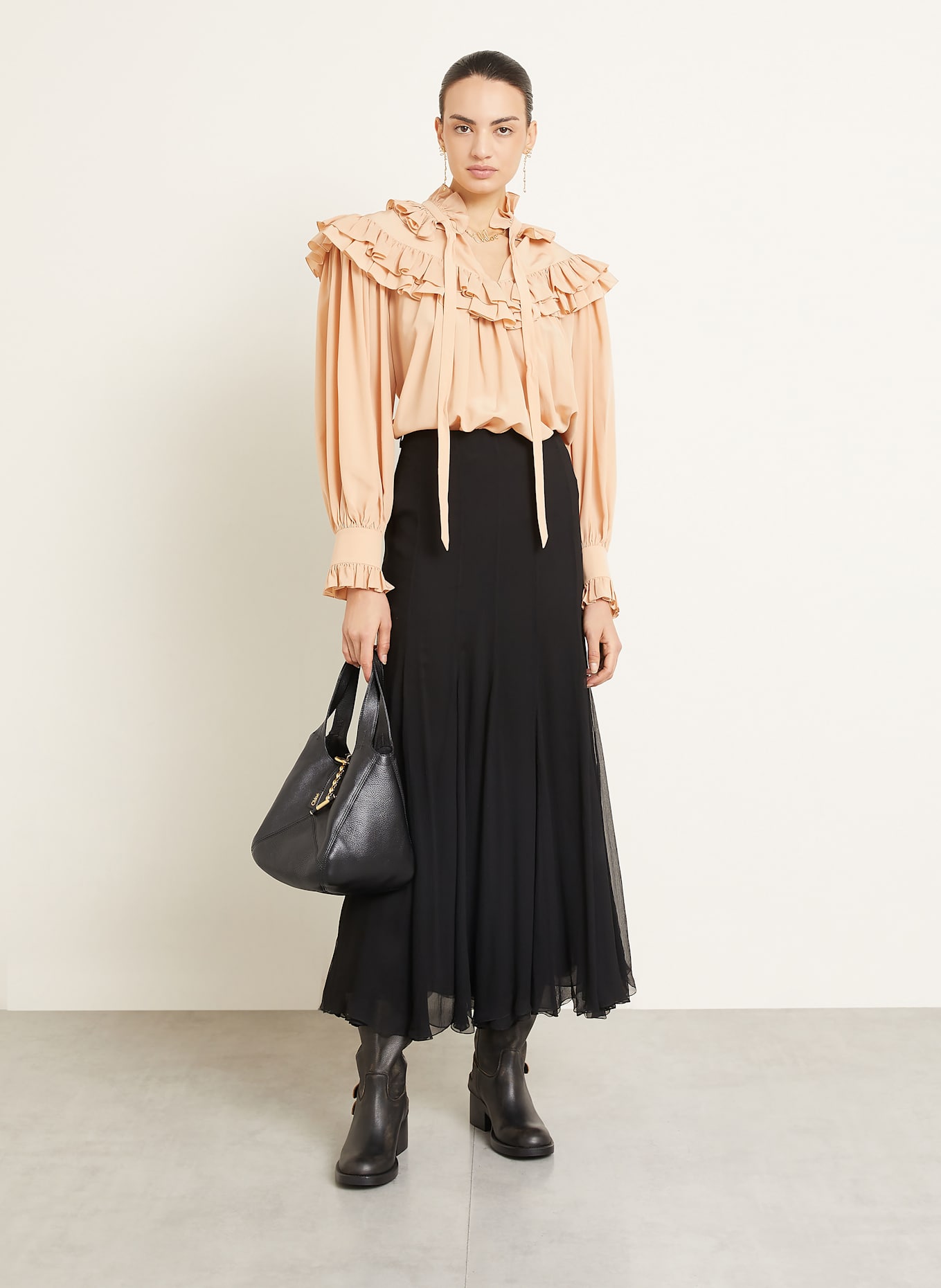 Chloé Torba worek CHLOÉ BALLOON: BLACK