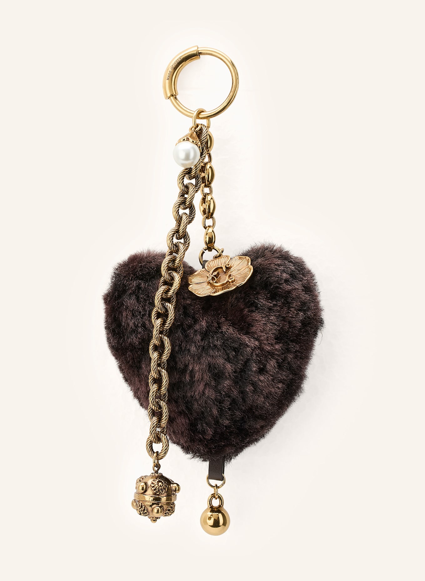 Chloé Taschenanhänger: DUNKELBRAUN