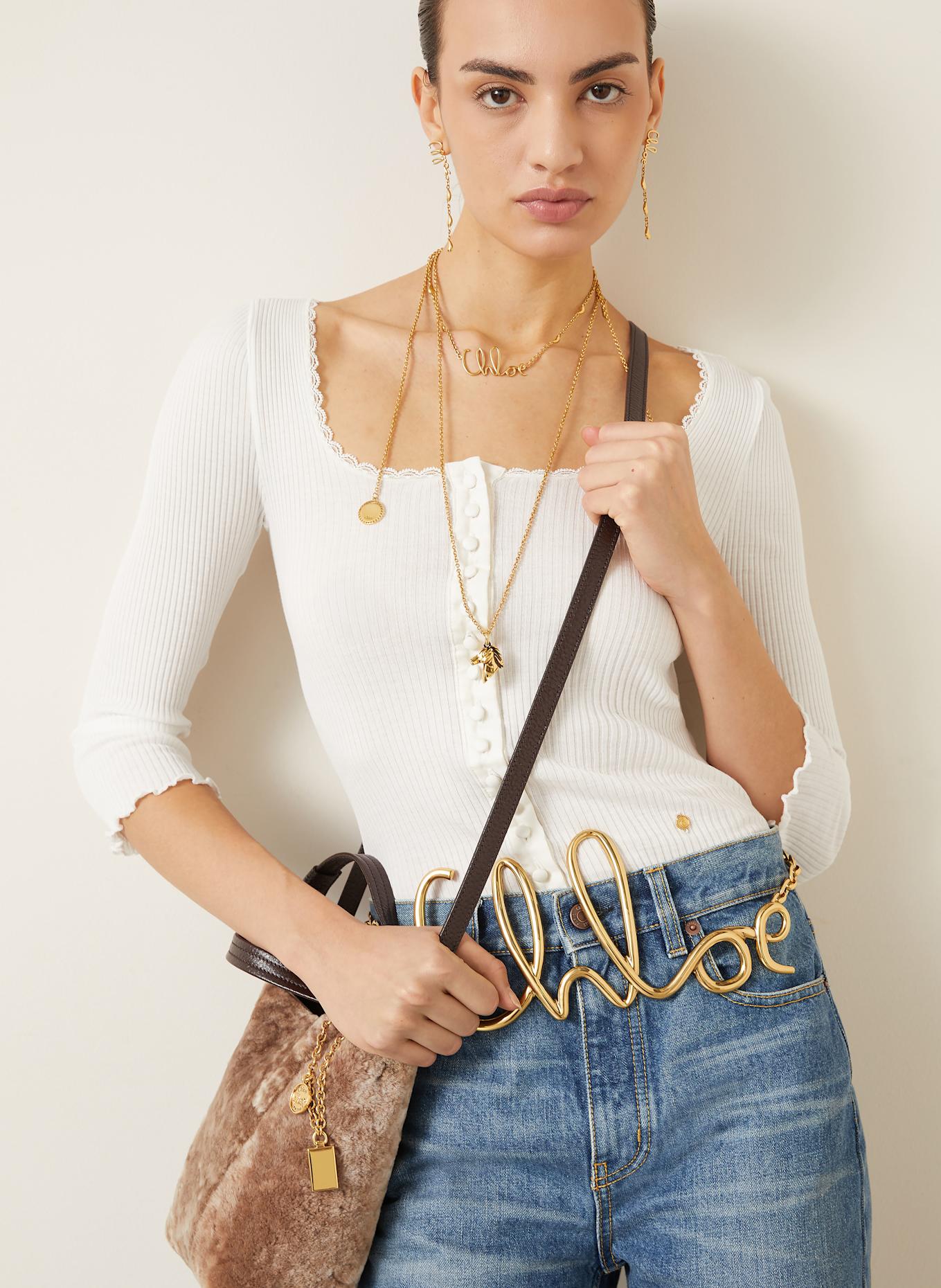 Chloé Shopper SPIN: FLORAL GREY