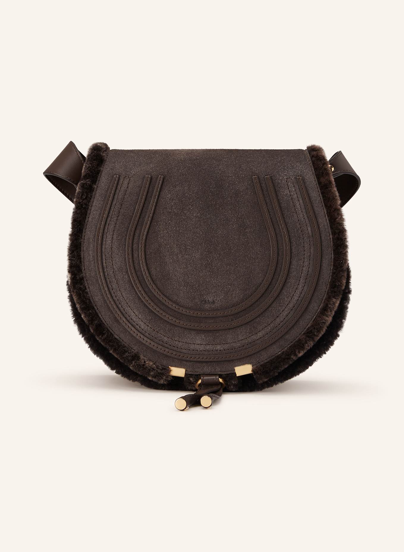 Chloé MARCIE shoulder bag: DARK BROWN