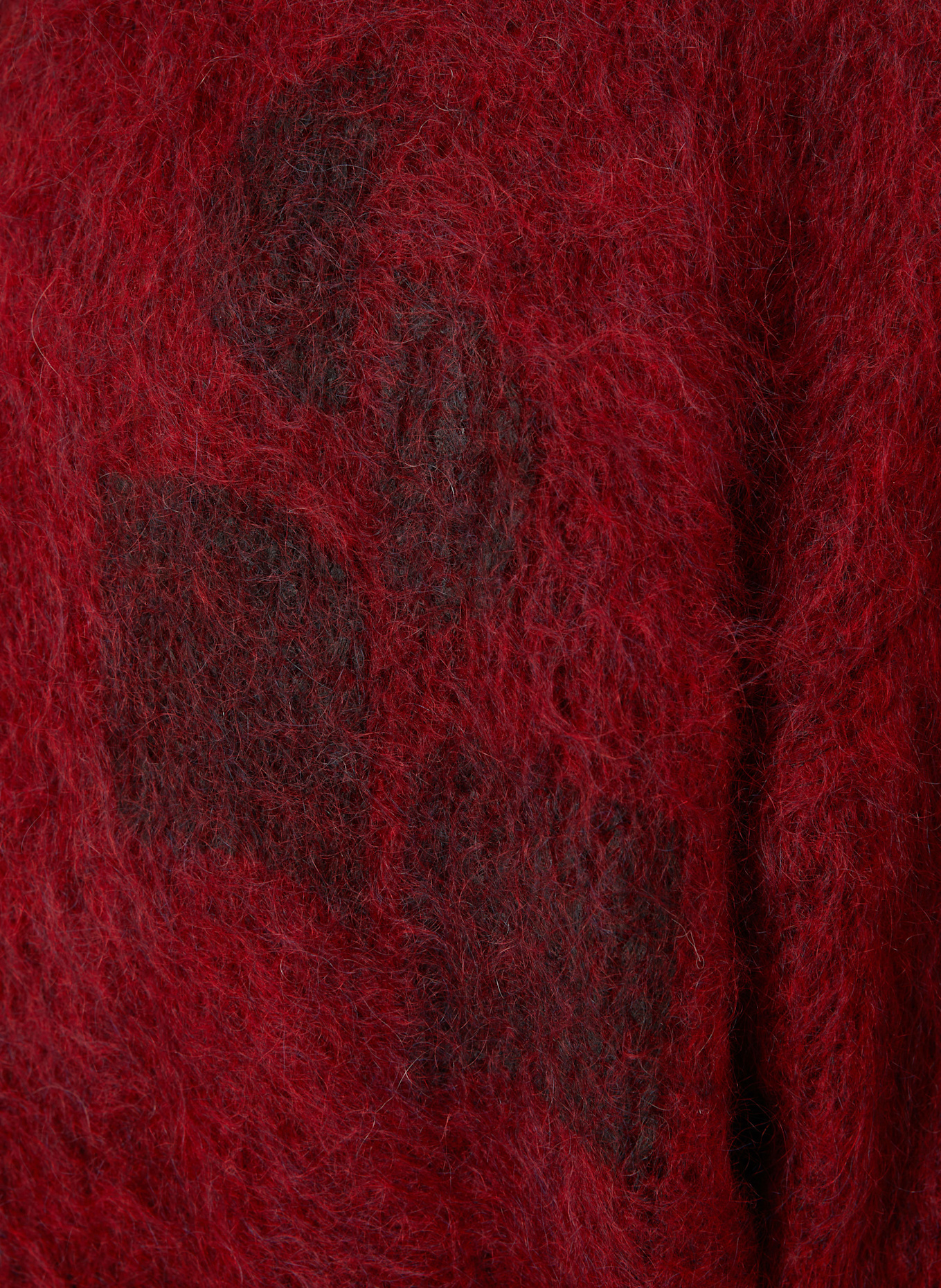 ISABEL MARANT Pullover: ROT / DUNKELGRAU