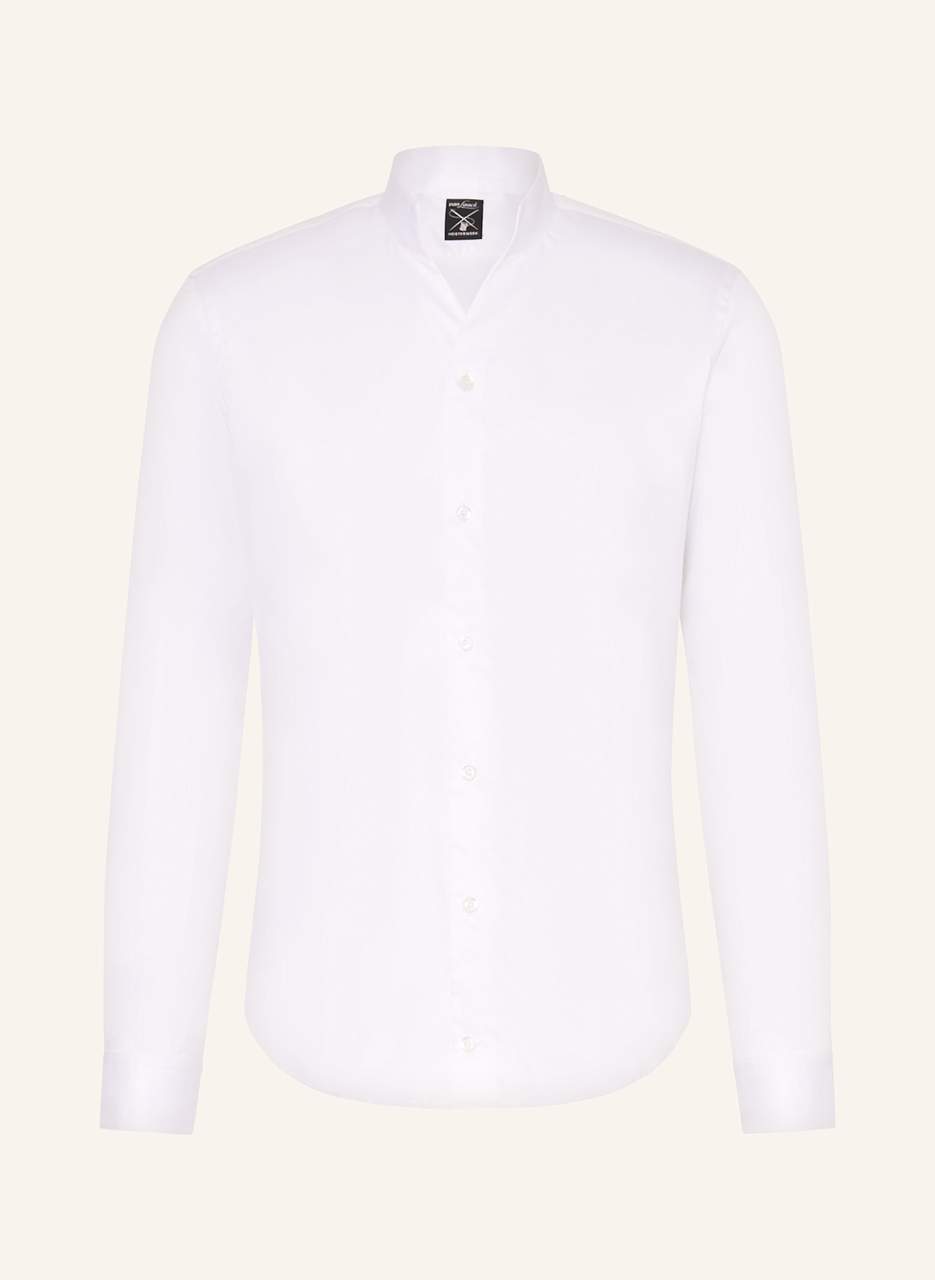 van Laack Hemd VL-RUDO-N Slim Fit mit Stehkragen: WEISS