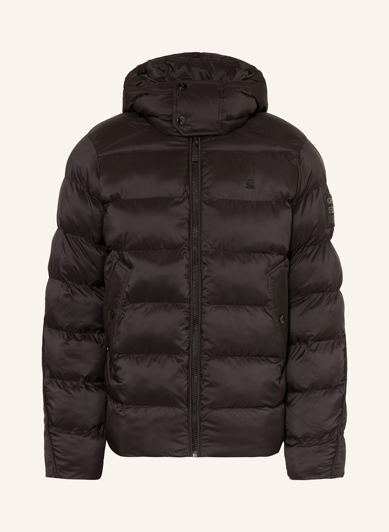 G-Star Steppjacke WHISTLER mit abnehmbarer Kapuze: SCHWARZ