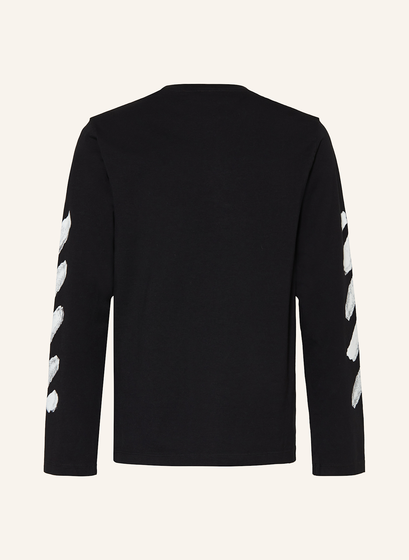 Off-White Longsleeve: SCHWARZ / WEISS