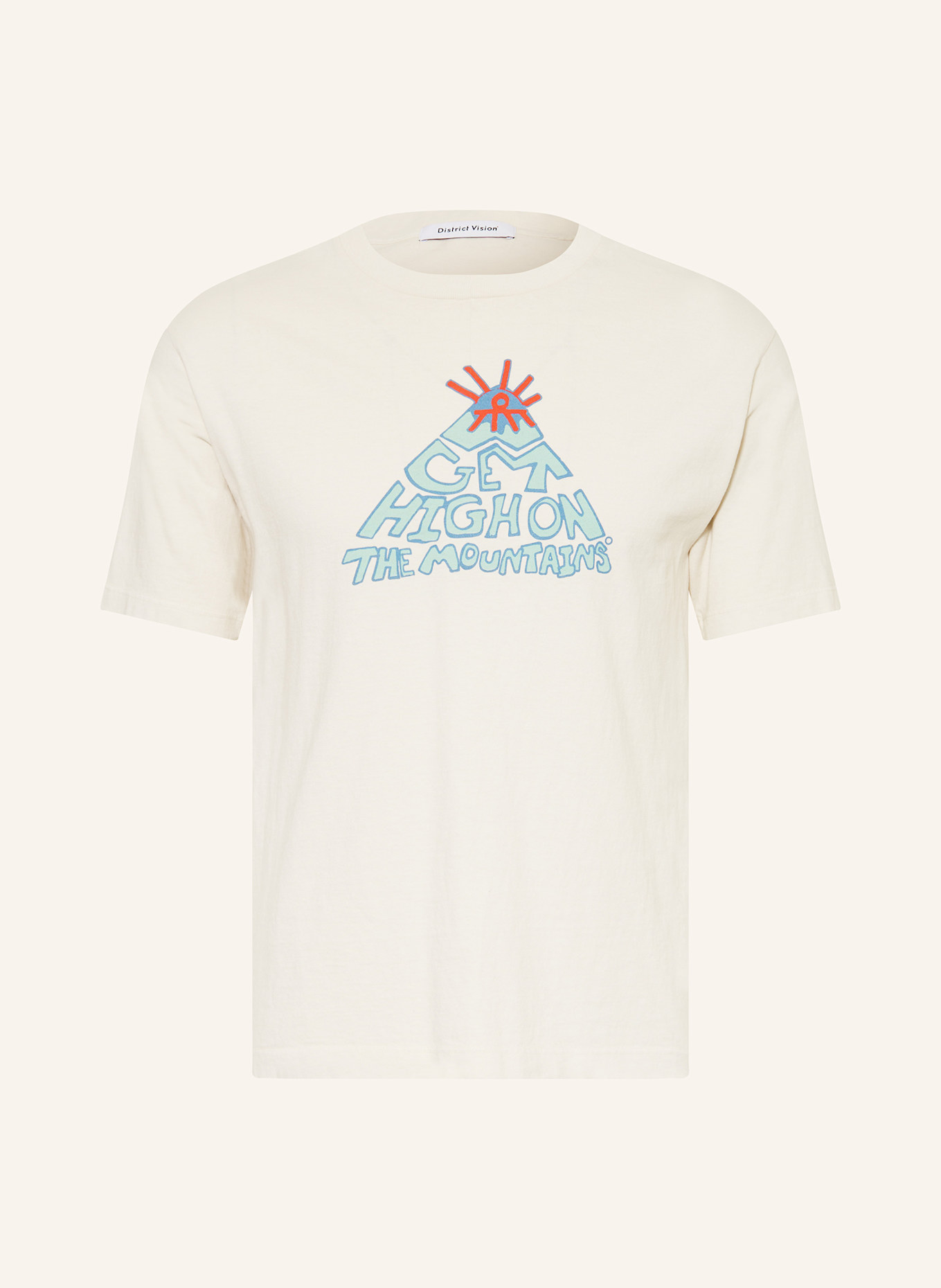 District Vision T-Shirt CALIFORNIA: CREME / MINT / ROT