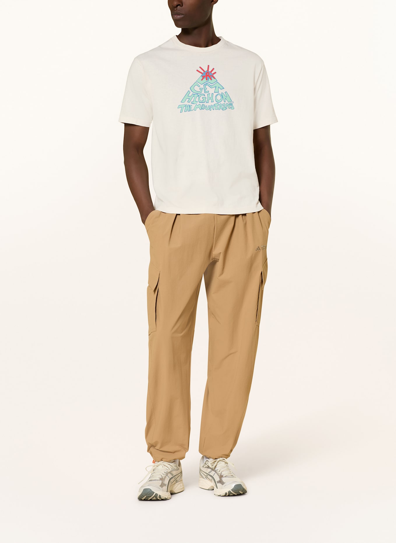 District Vision T-Shirt CALIFORNIA: CREME / MINT / ROT