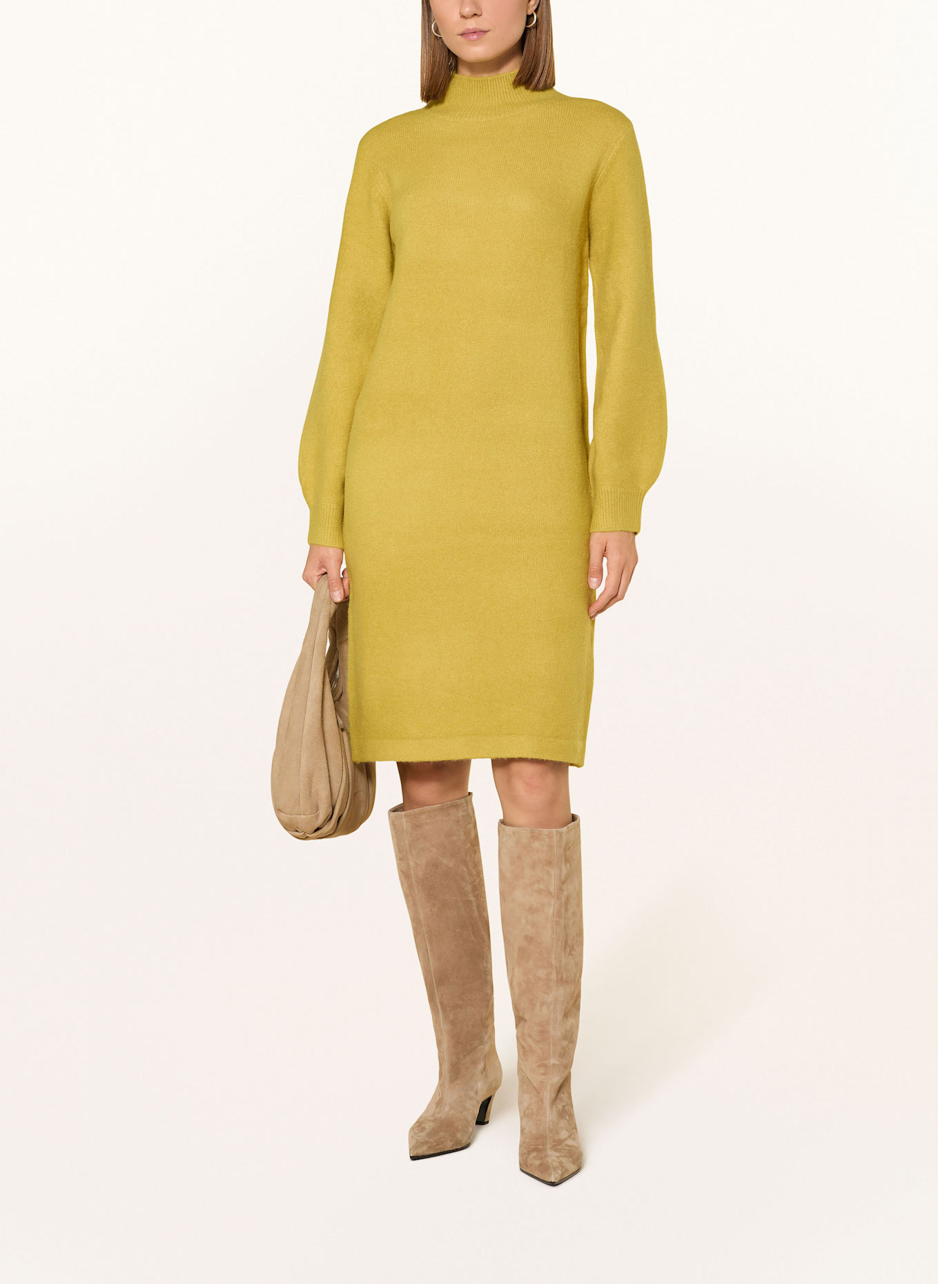 CARTOON Strickkleid: DUNKELGELB