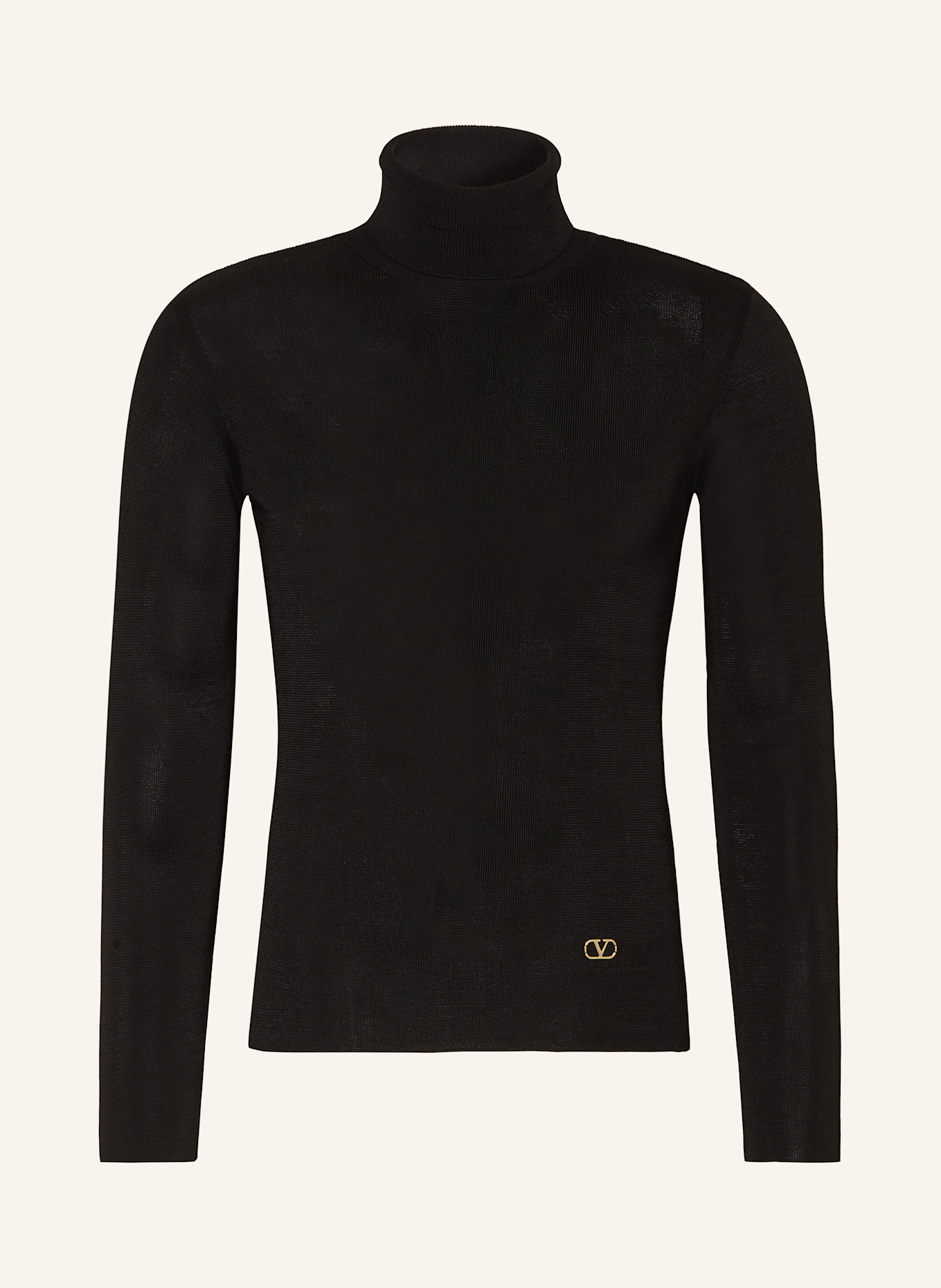 VALENTINO Rollkragenpullover MAGLIA: SCHWARZ
