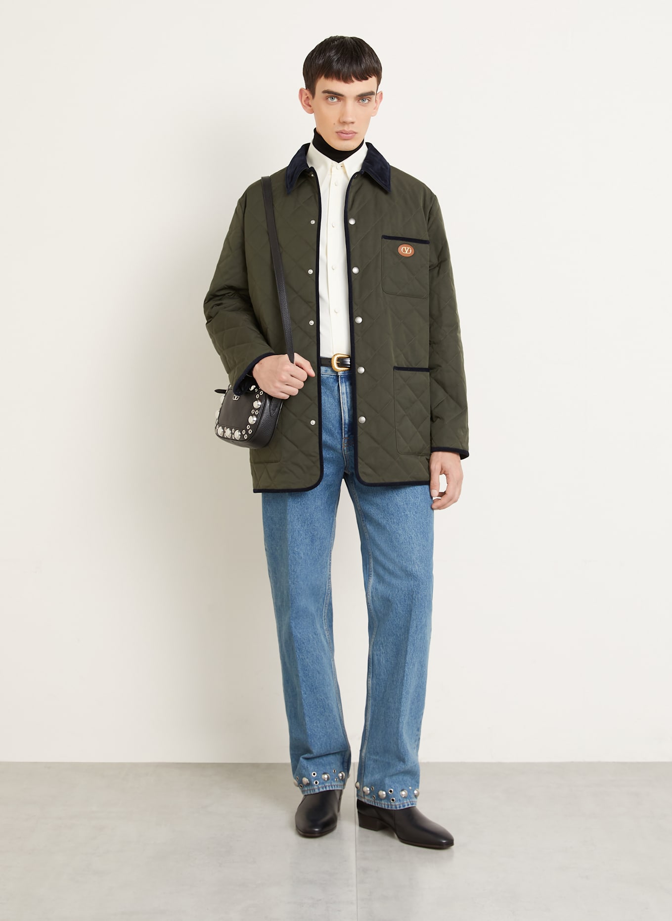 VALENTINO Rollkragenpullover MAGLIA: SCHWARZ