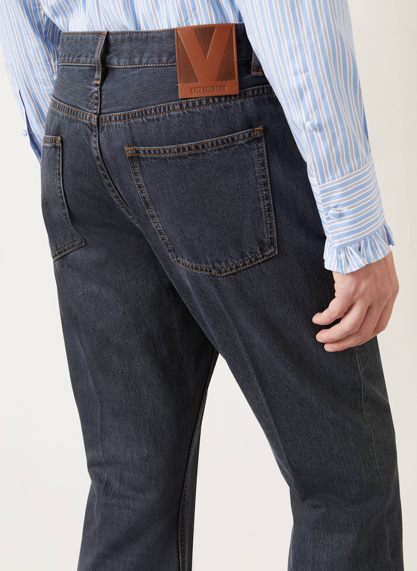 VALENTINO Jeans Straight Fit: 0NO NERO