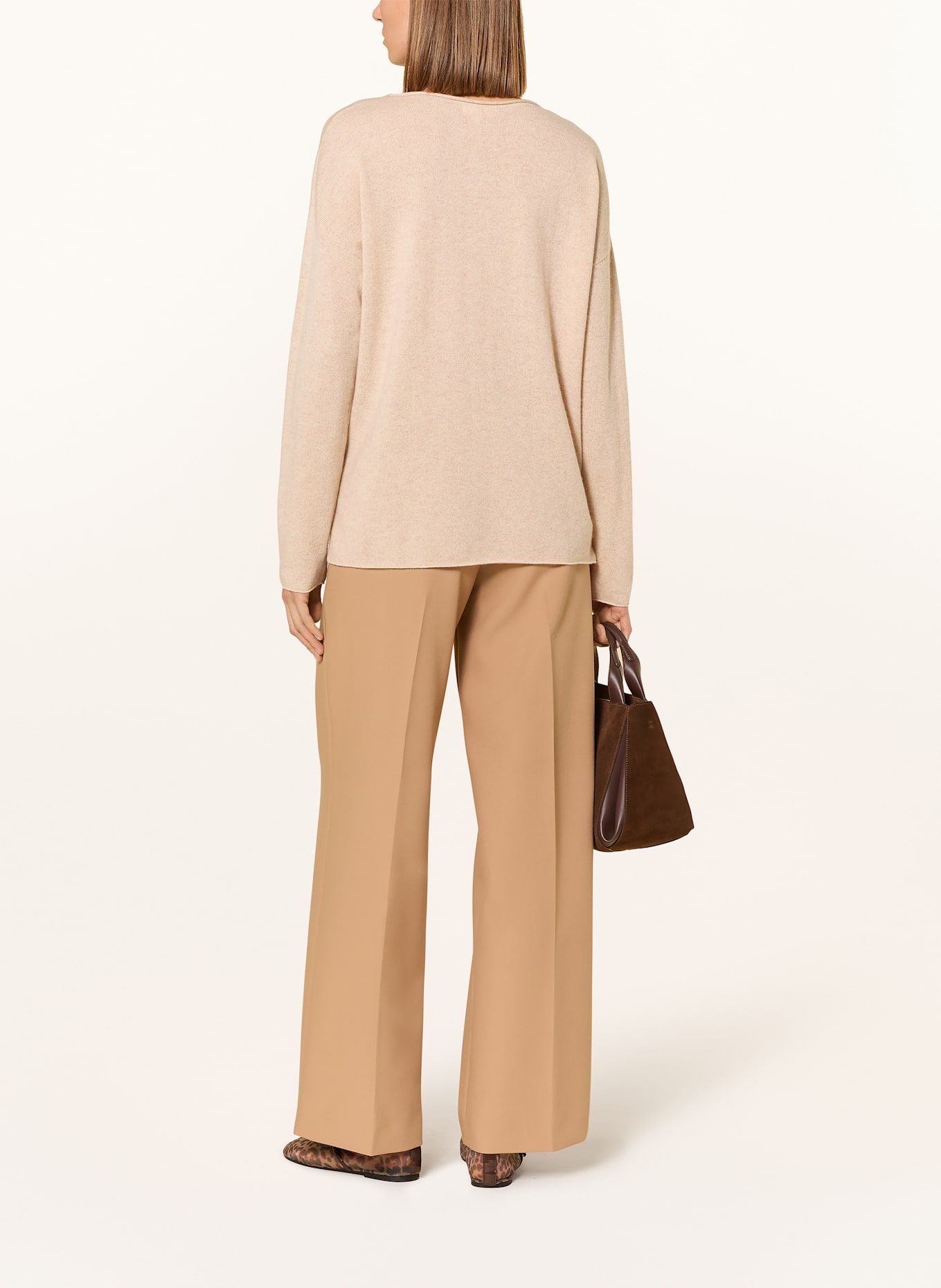 darling harbour Cashmere-Pullover: Sand Melange